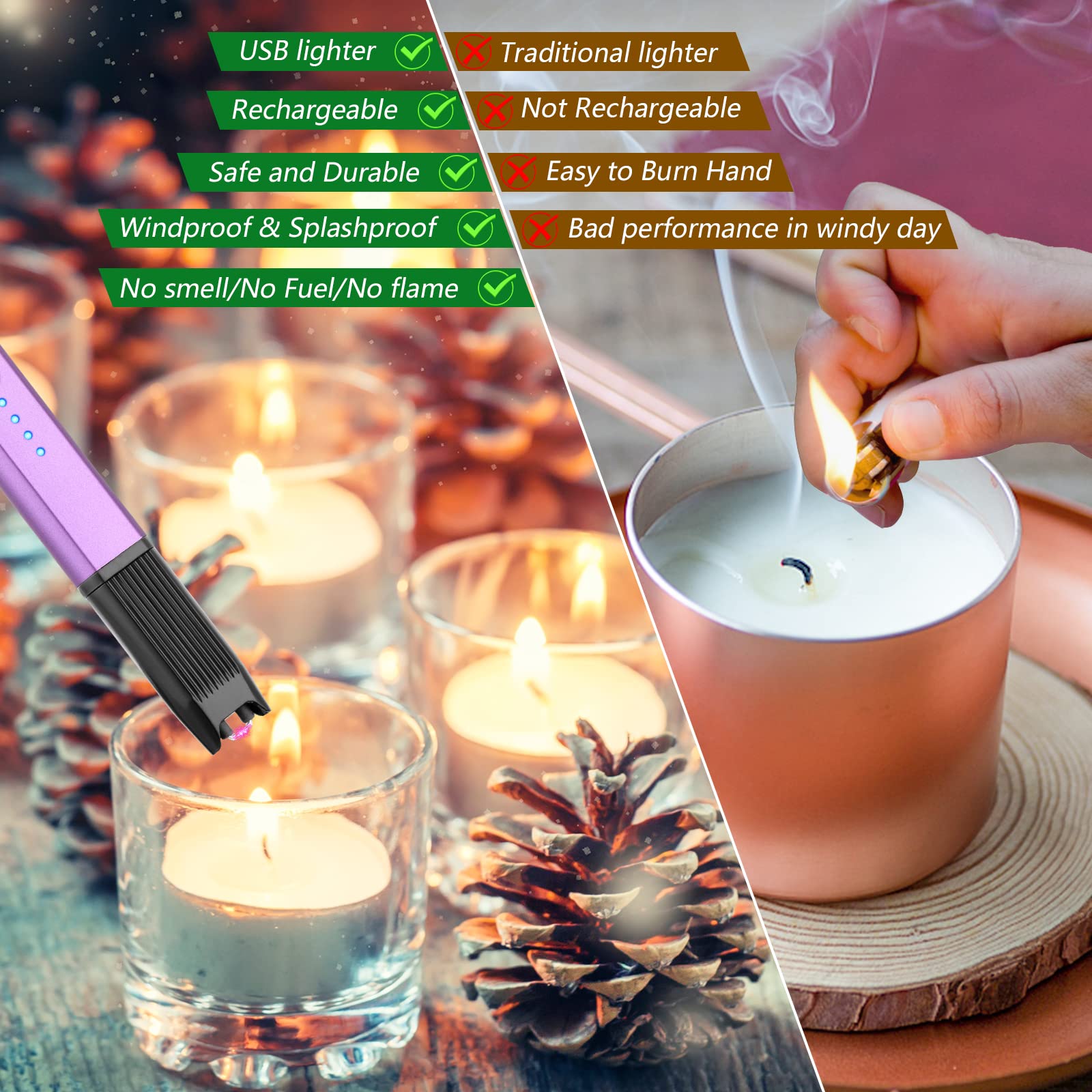 MEIRUBY Lighter Stocking Stuffers for Adults Wife Mom, Electric C by MEIRUBY - Angle View 6