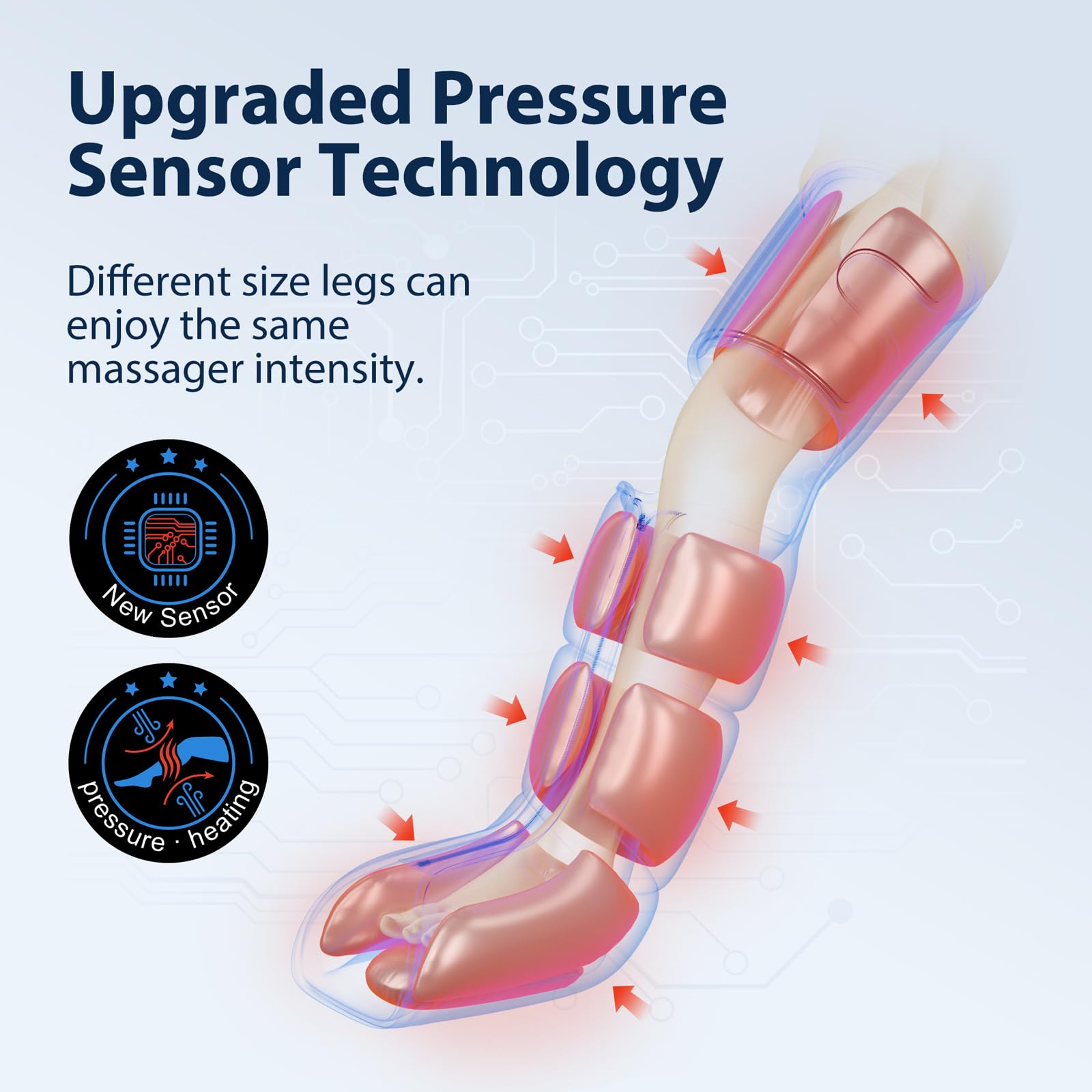 CINCOM Leg Massager with Heat & Air Compression