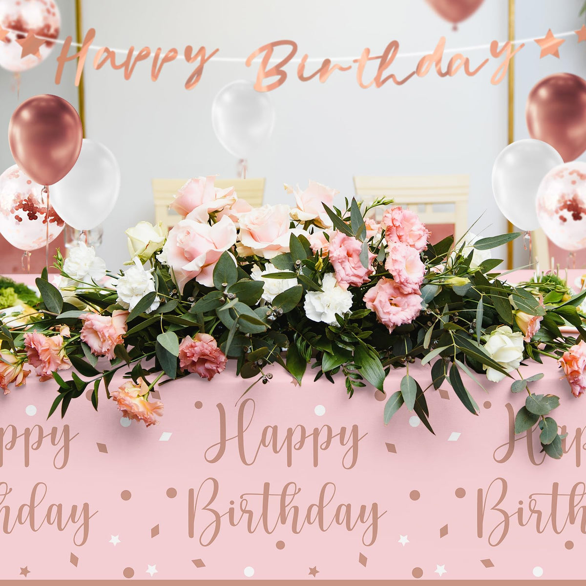 Rose Gold Birthday Party Supplies - Gatherfun Official Imagery - 7