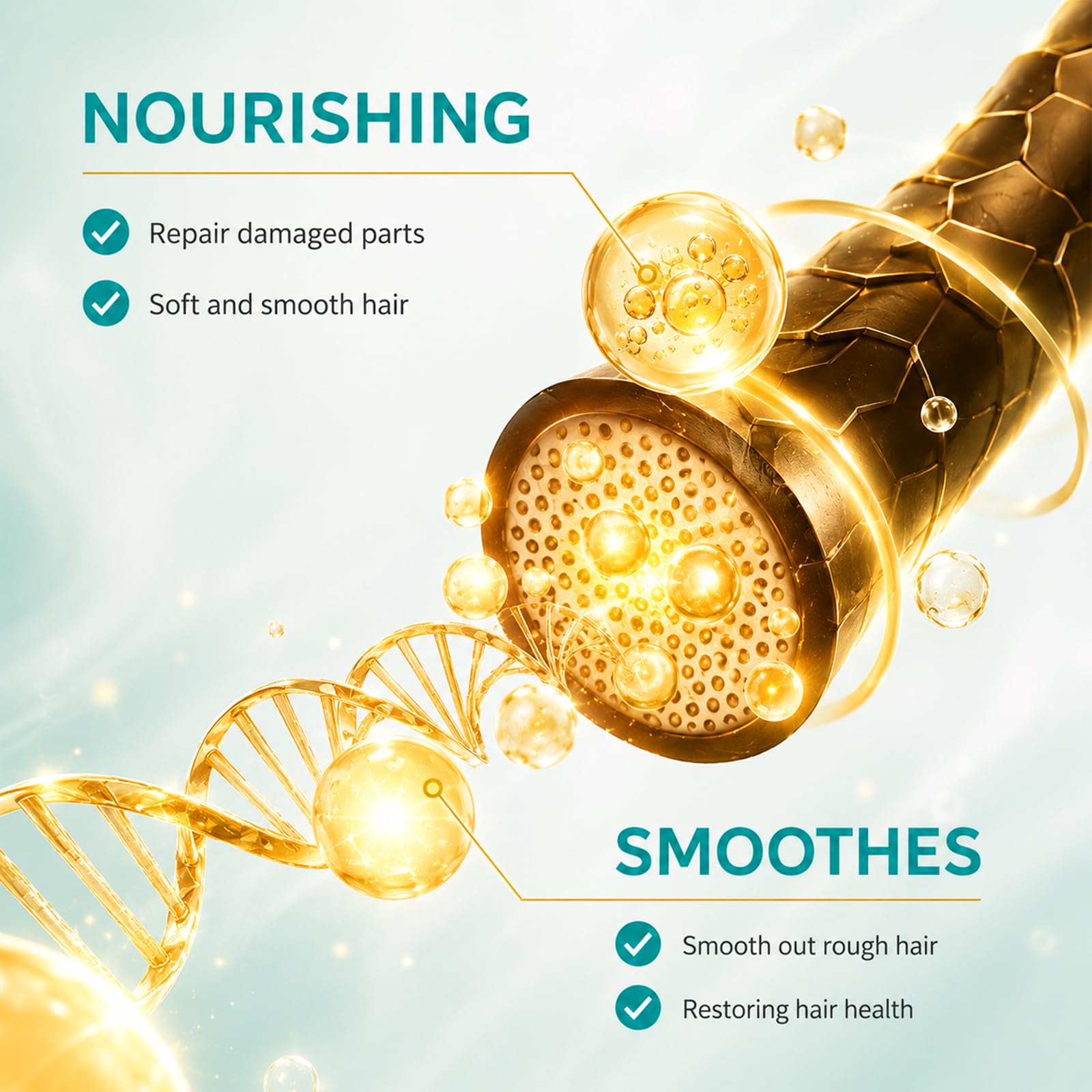 TRIMYFITER Argan Oil, Hair Oil for Frizzy Hair, Morroccan Hair Care Oil Natural - TRIMYFITER Official Product View 6
