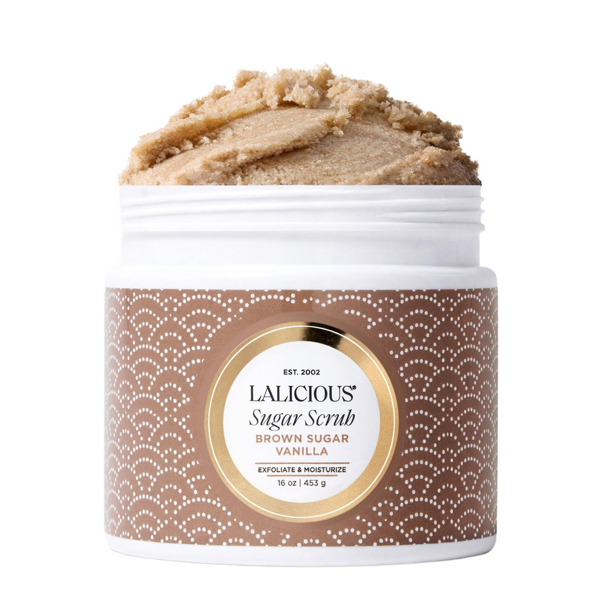 LALICIOUS Brown Sugar Vanilla Exfoliating Moisturizing Body - LALICIOUS Official Imagery - 2