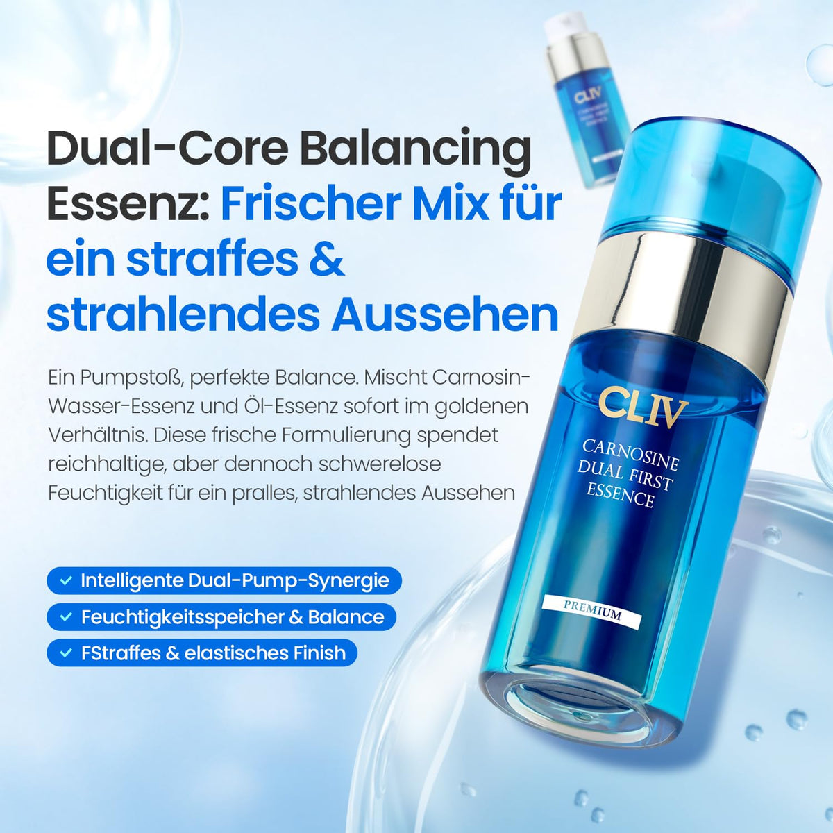 Carnosine Dual First Essence Korean Skincare Facial - CLIV Official Imagery - 3