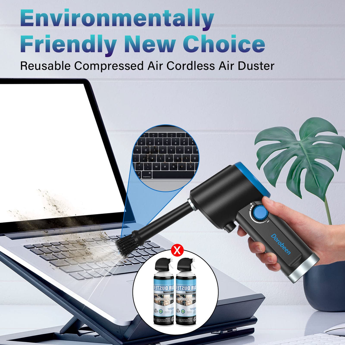 Compressed Air Duster Electric Air Duster Cordless Air - Dorobeen Official Imagery - 3