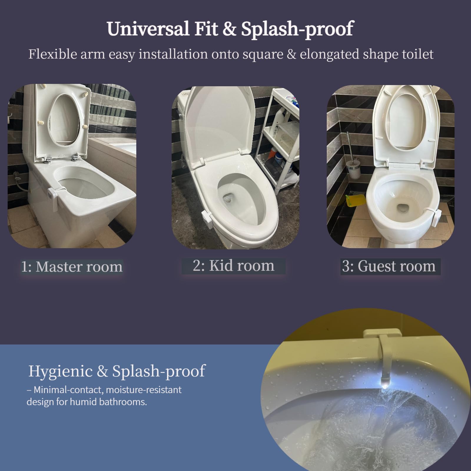 Chunace Toilet Light Motion Activated, Funny Gag Gift, USB-C Rechargea - View 8