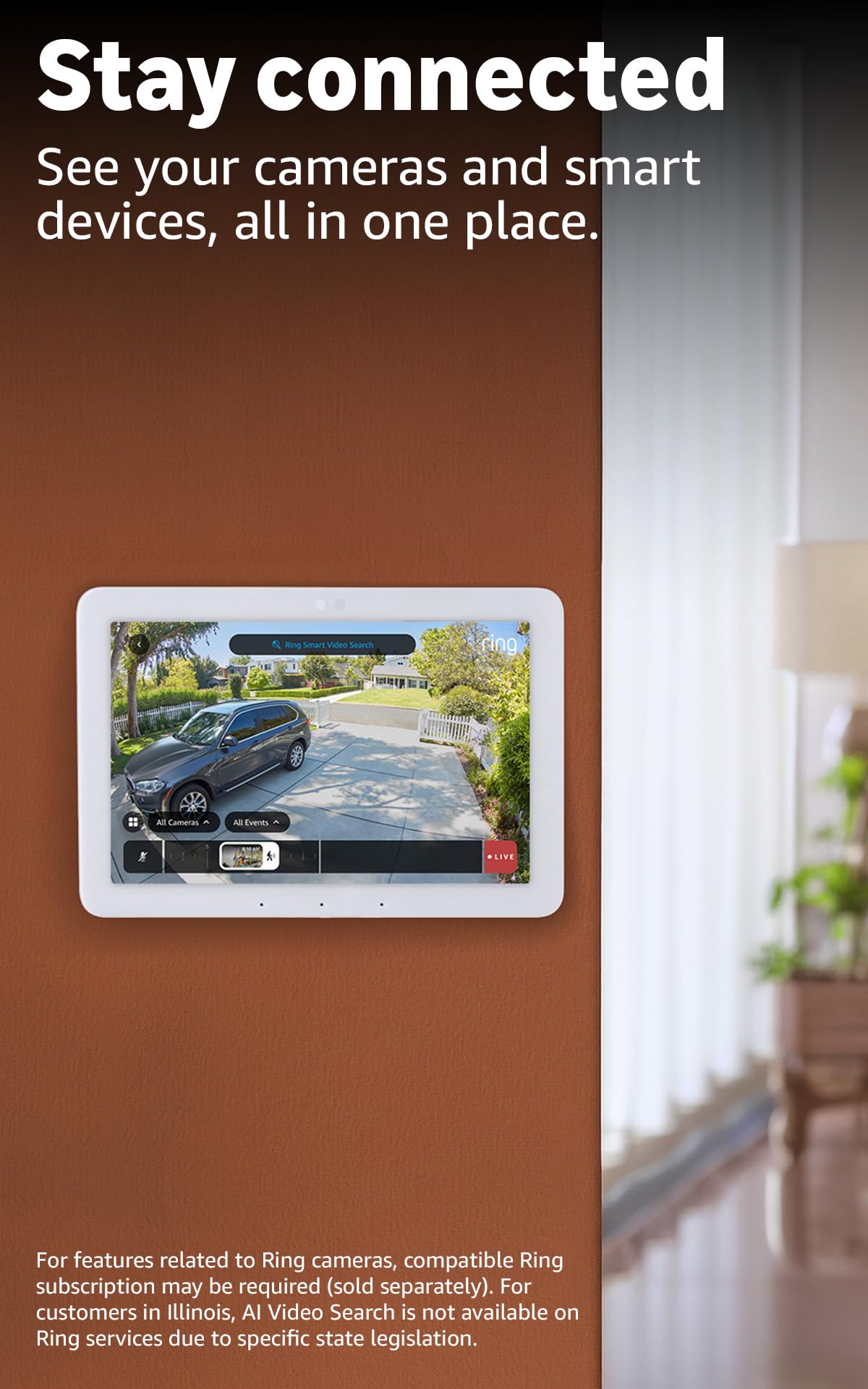 Amazon Echo Hub  , 8", Redesigned with customizable control and A - Amazon Official Product View 4