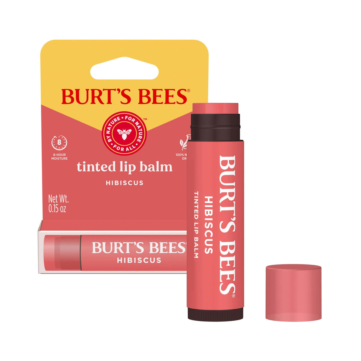 Burt s Bees Lip Tint Balm Long Lasting 2 in 1 Duo Tinted - Burt's Bees Official Product Imagery - 1