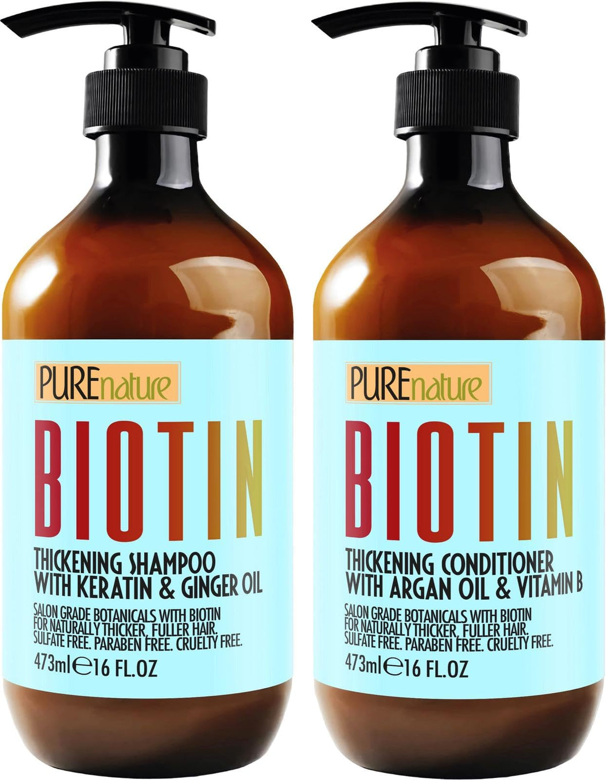 Biotin Shampoo and Conditioner Set - PURE NATURE LUX SPA Official Imagery - 2