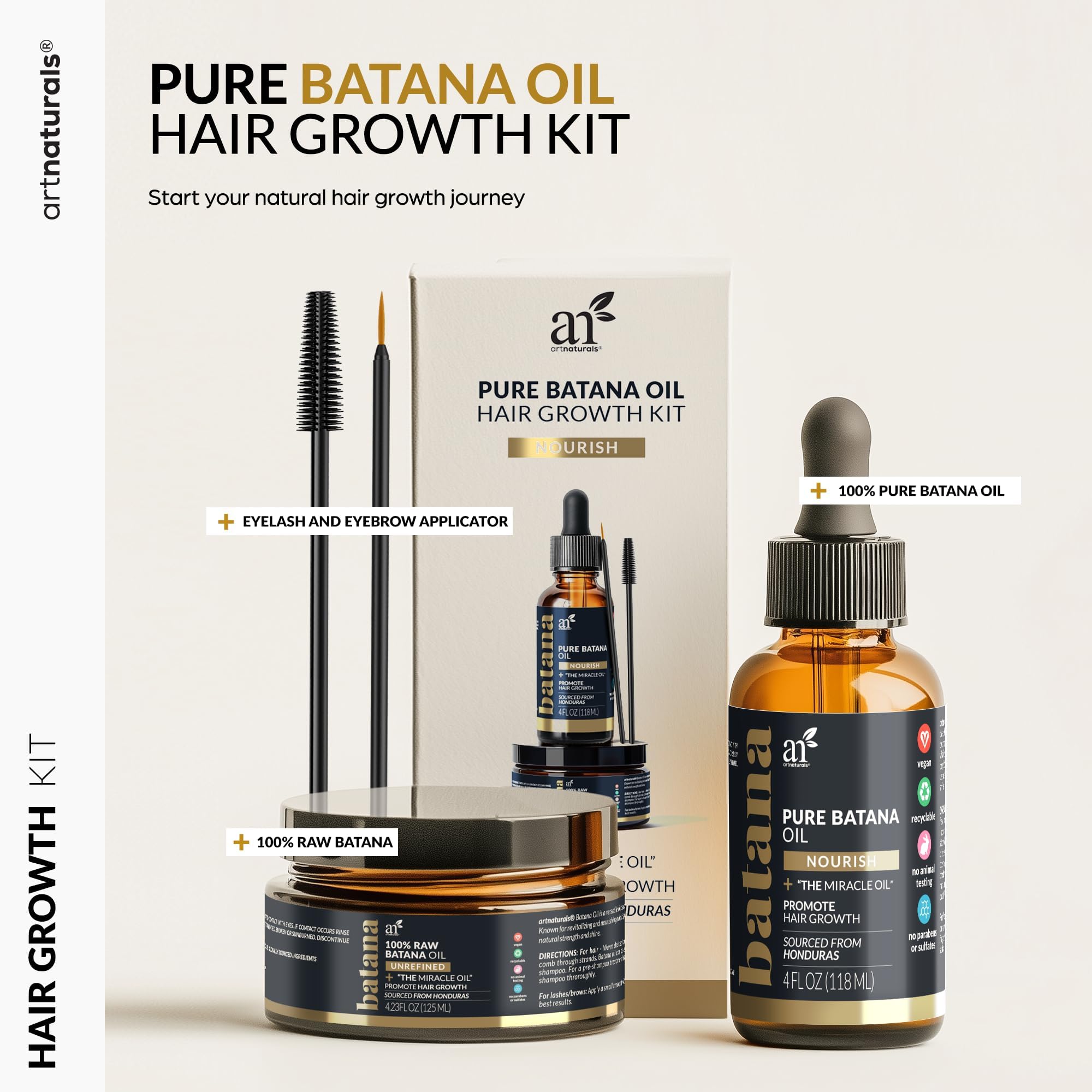 Artnaturals Batana Oil Hair Care Set, 4 Piece - Artnaturals Official Product View 3