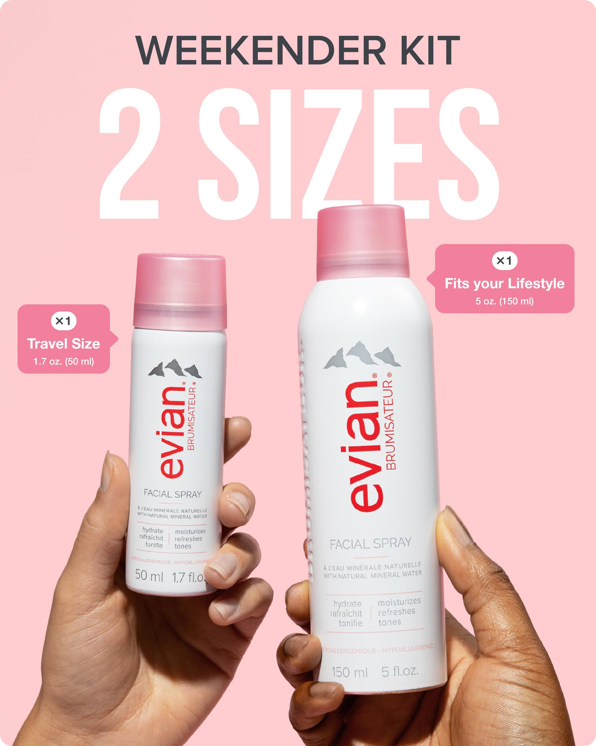 Evian Facial Spray Weekender Kit - BRUMISATEUR Official Imagery - 7