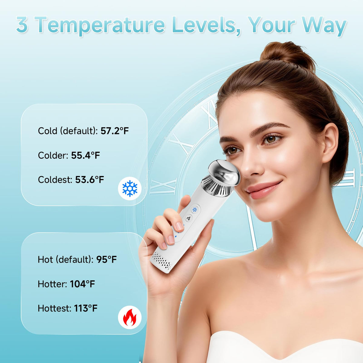 Depuffing Wand for Eyes Face 2 in 1 Hot Cold Eye Facial - Ructmou Official Imagery - 4