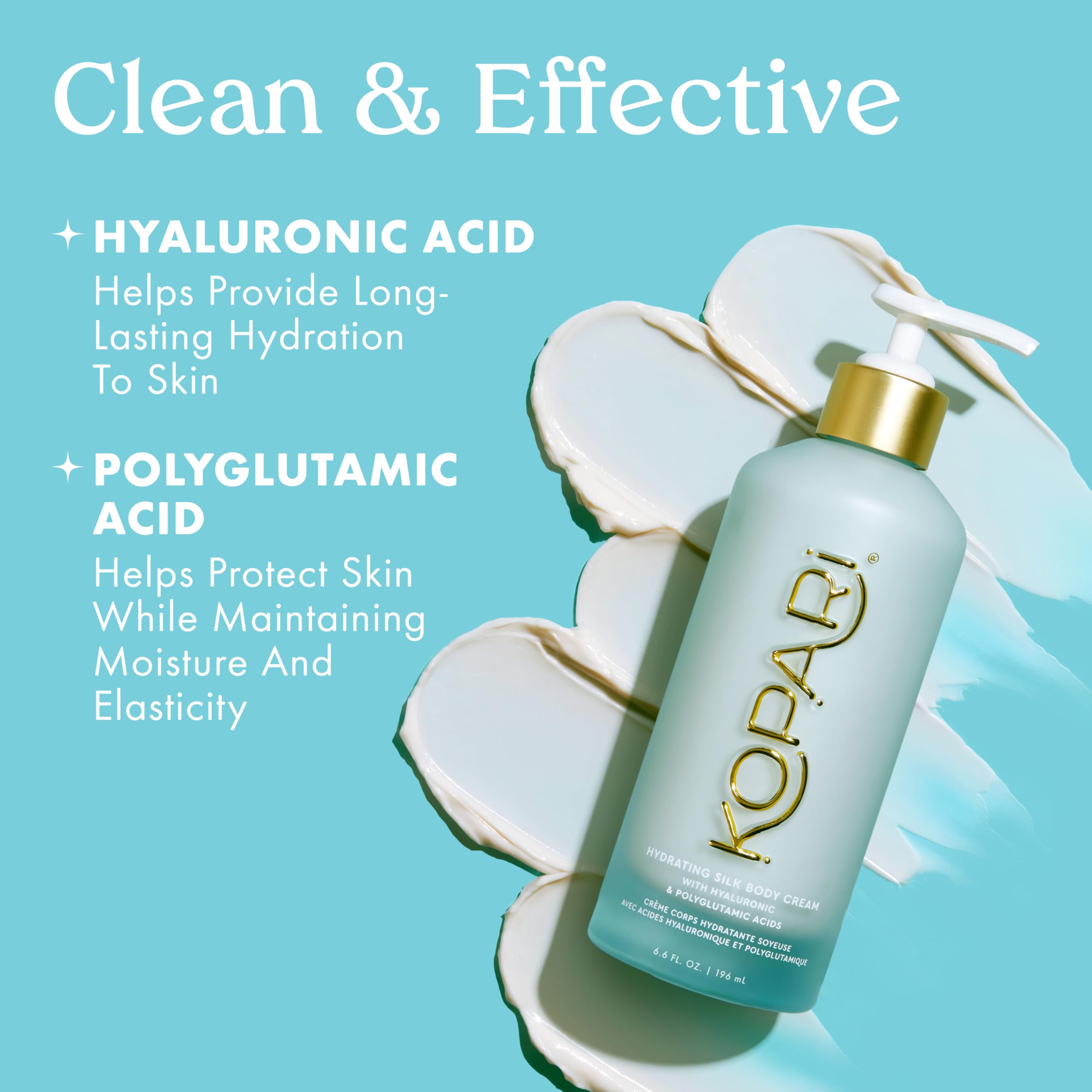Kopari Hydrating Silk Body Cream with Hyaluronic & Polyglutamic Acids – Long Lasting Moisturizer for Dry Skin, Lightweight & Silky Texture, Sweet Coconut Milk Scent, 6.7 fl oz - Kopari Official Product View 5