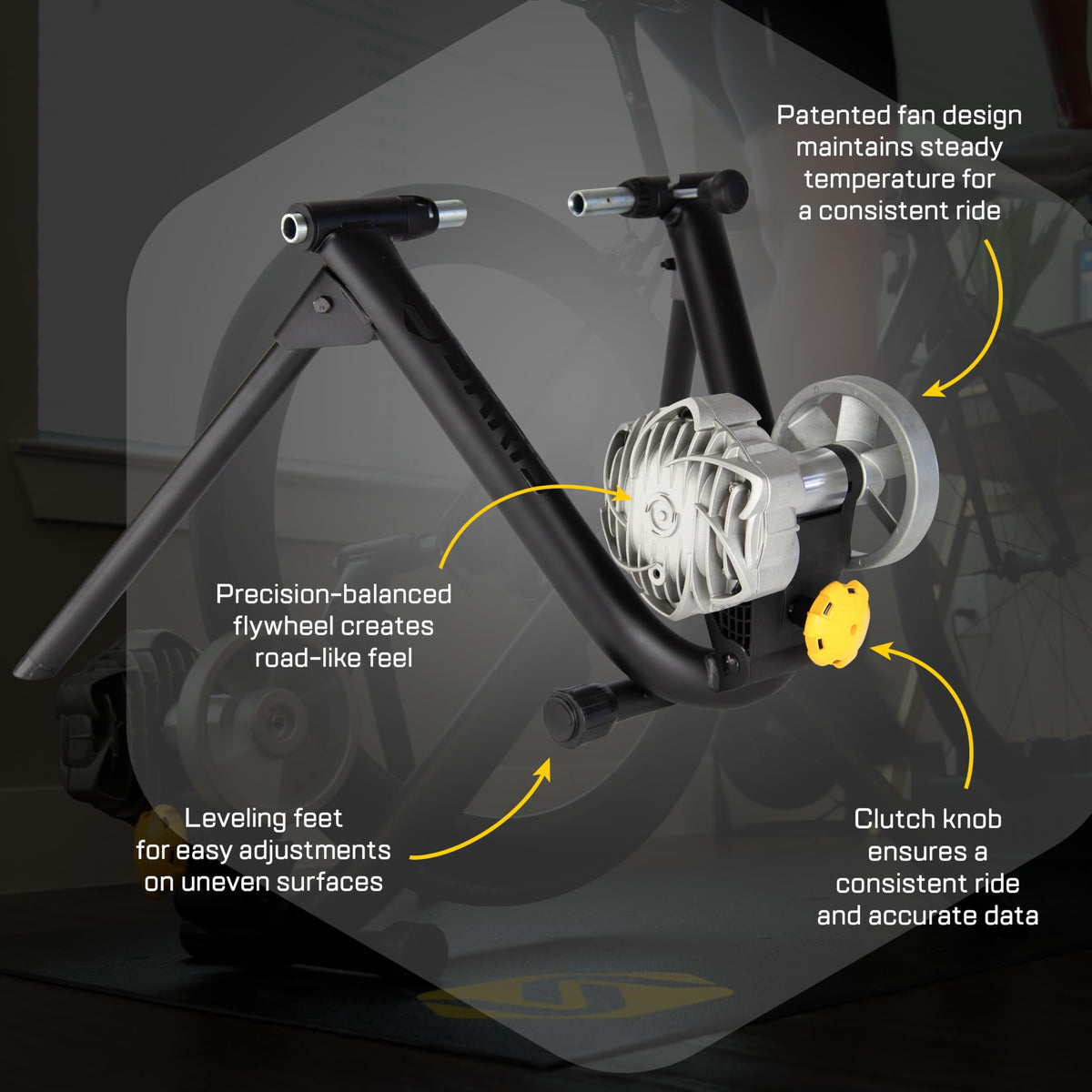 Saris Fluid2 Indoor Bike Trainer Smart Equipped Option Fits - Saris Official Imagery - 7