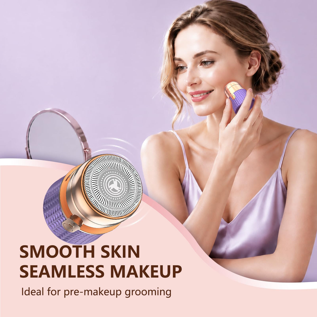 Travel Shaver for Women Cordless USB C Rechargeable Hair - Beclerpur Official Imagery - 3