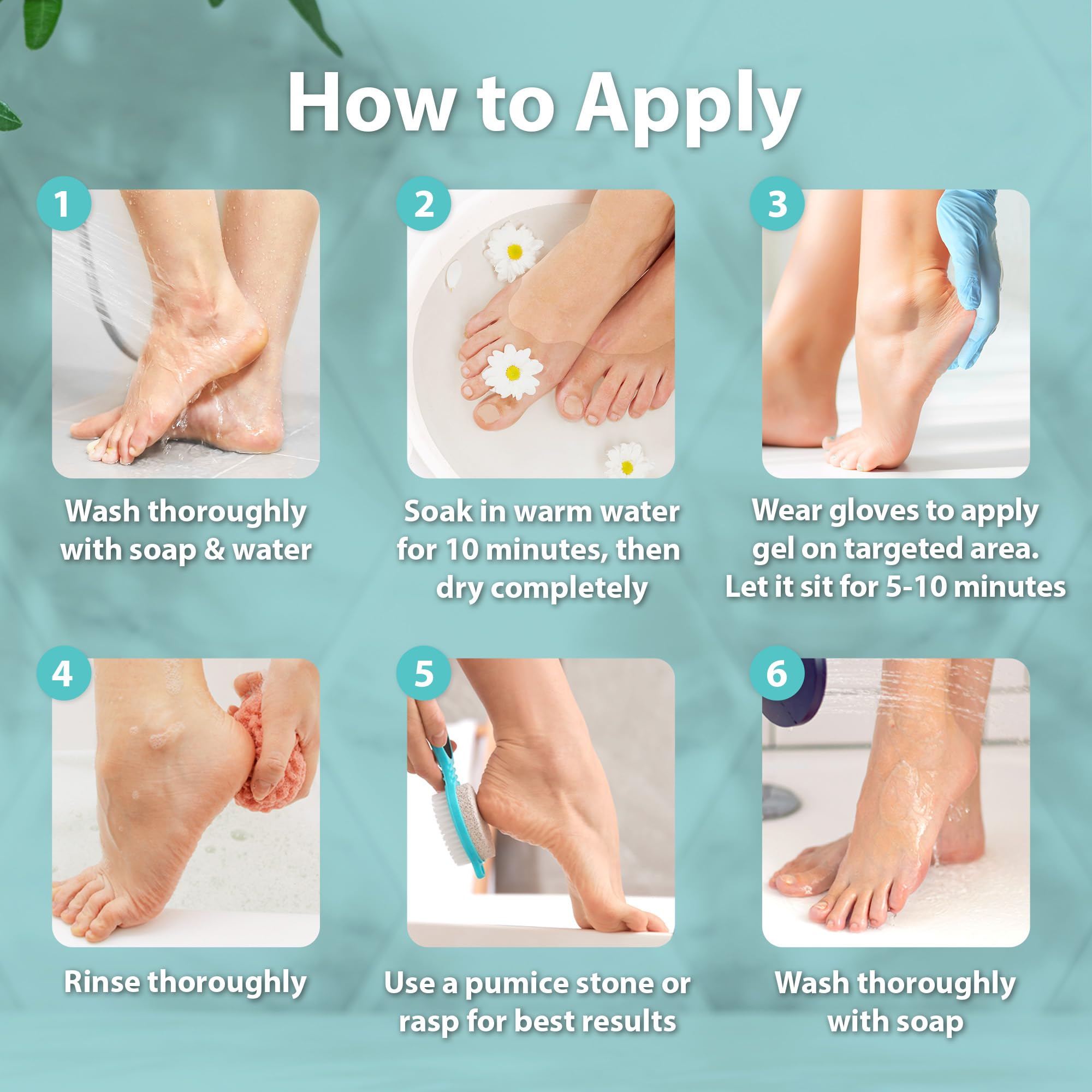 Ebanel Salon Grade Callus Remover for Feet with 20% Urea, Pedicure Gel Peel