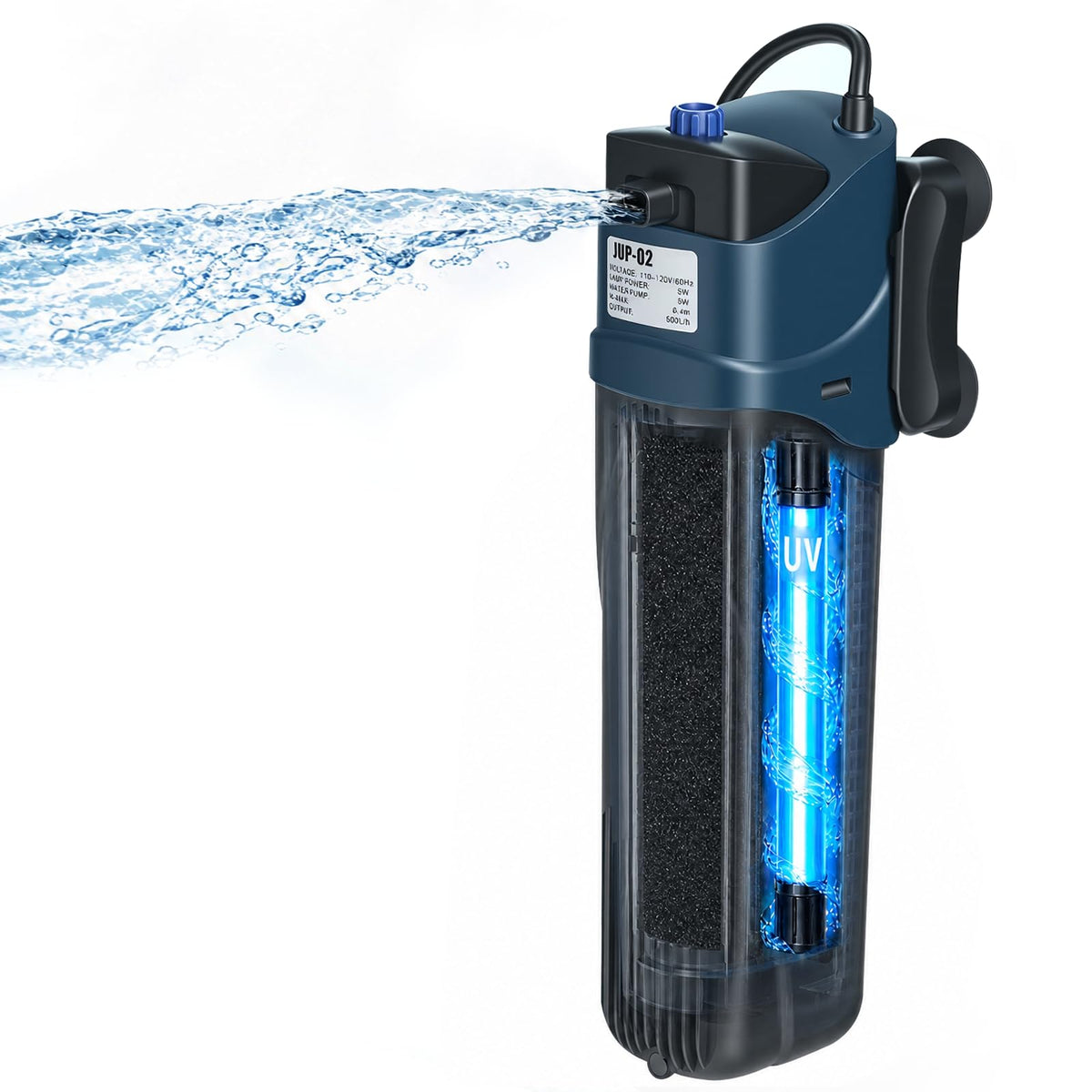 COOSPIDER Fish Tank Filter U V Submersible Aquarium Filter - COOSPIDER Official Imagery - 2