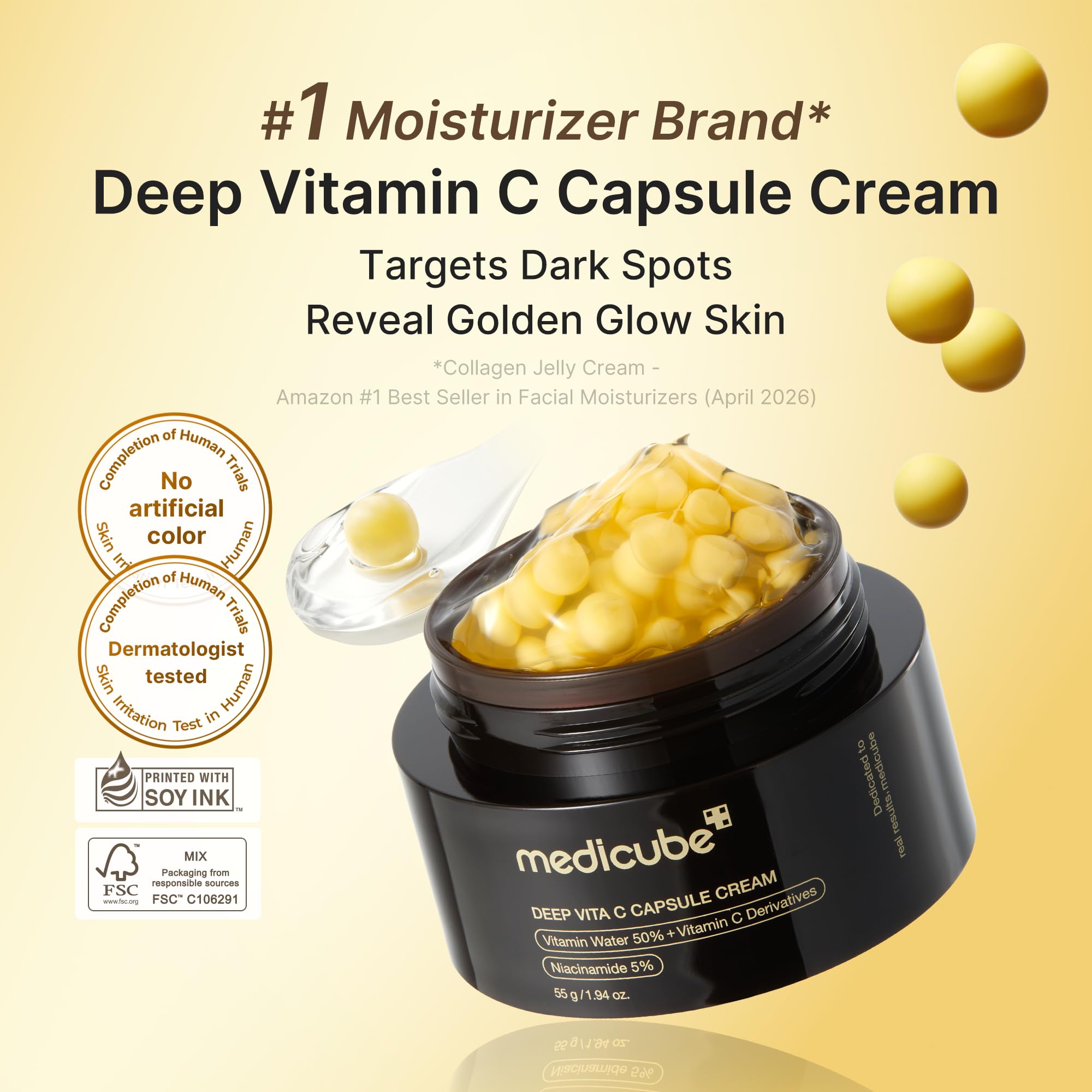 medicube Capsule Cream with Deep Vitamin C for Radiance - medicube Official Product View 3