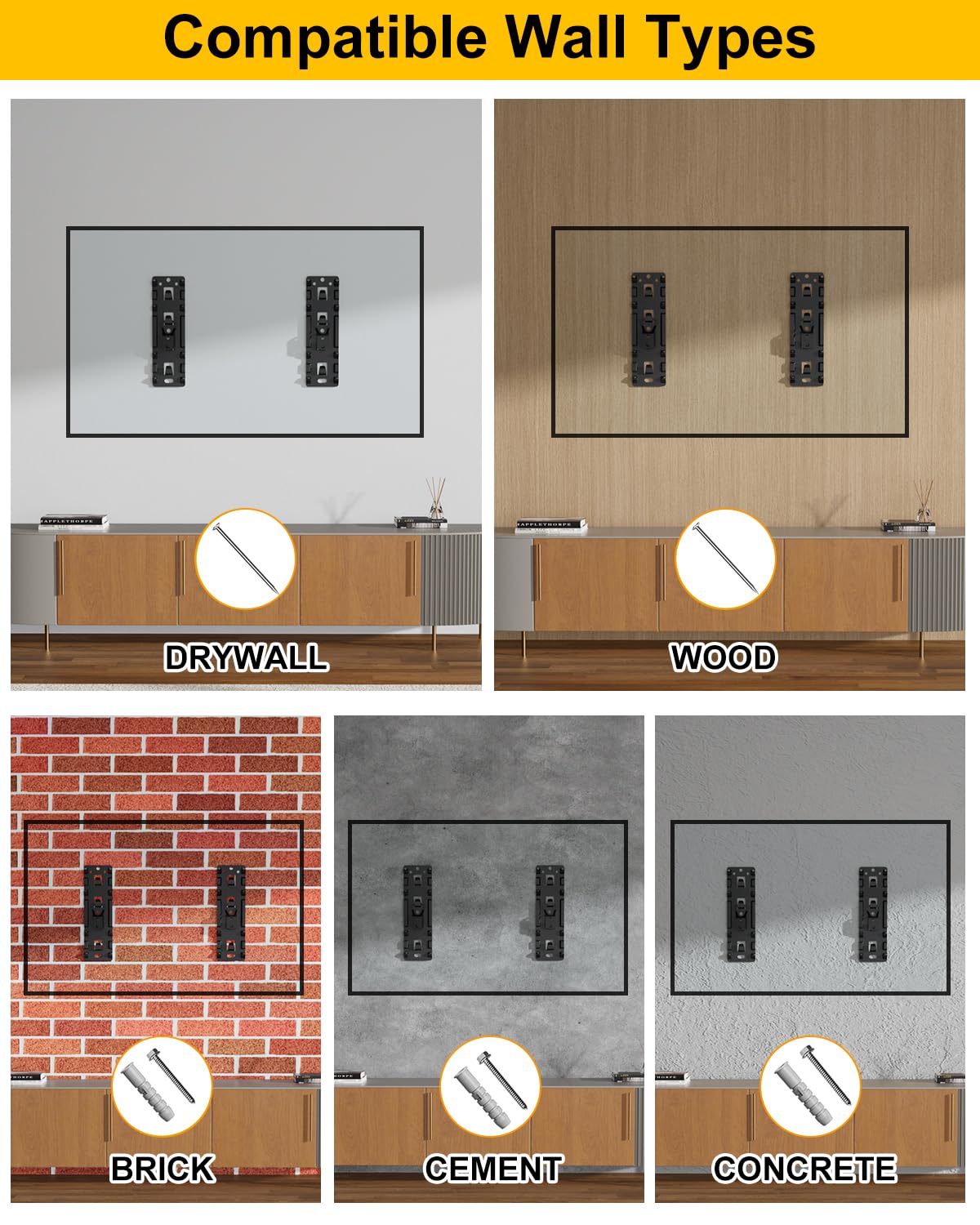FORGING MOUNT No Stud TV Wall Mount for 26 100 TVs Holds - FORGING MOUNT Official Imagery - 7
