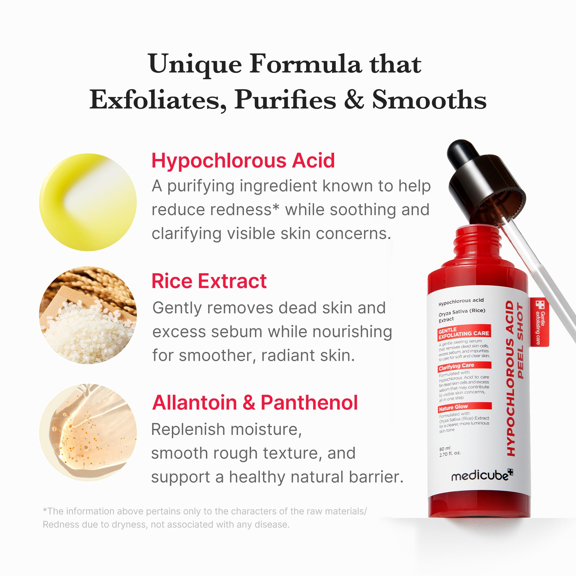 medicube Peel Shot with Hypochlorous Acid for Pores &amp; - medicube