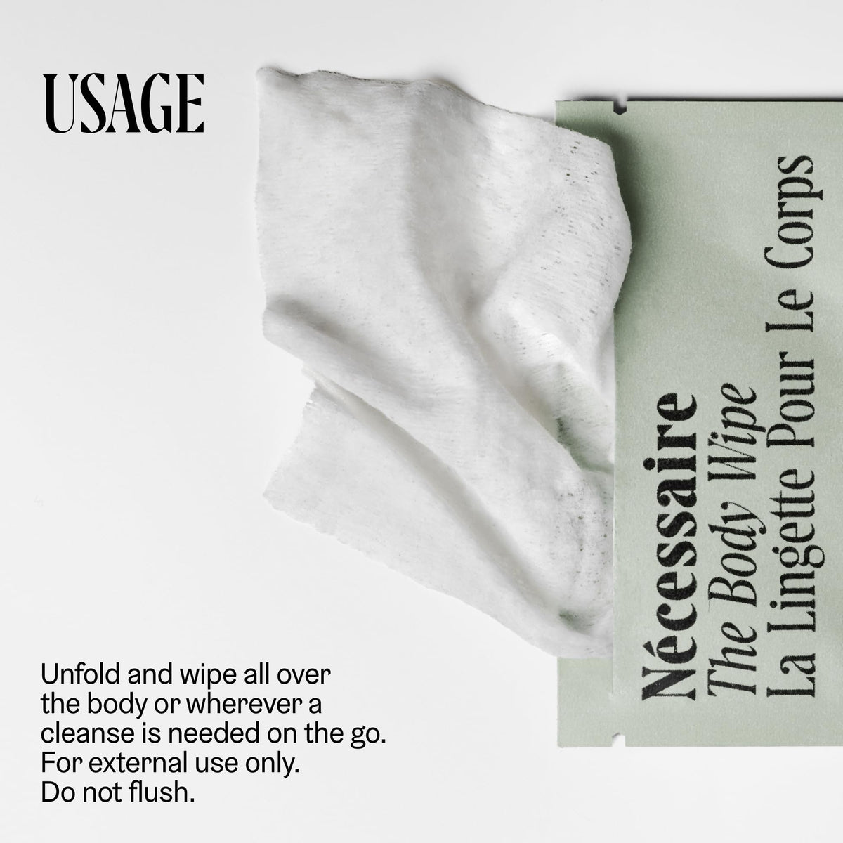 The Body Wipe Eucalyptus On the Go Cleansing Body Wipes with - Nécessaire Official Imagery - 5