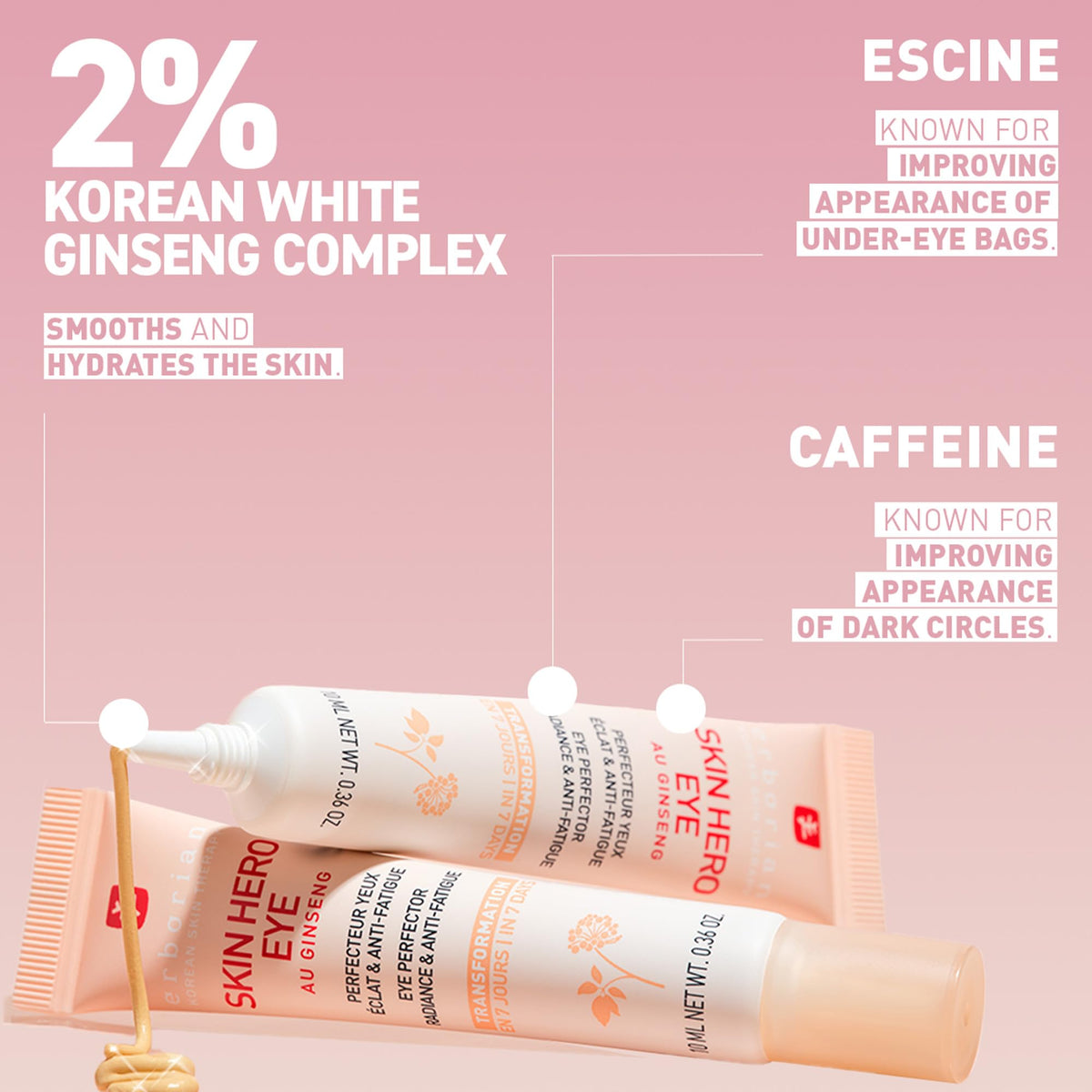 Erborian Skin Hero Eye Cream De Puffing Dark Circles Korean - Erborian Official Imagery - 6