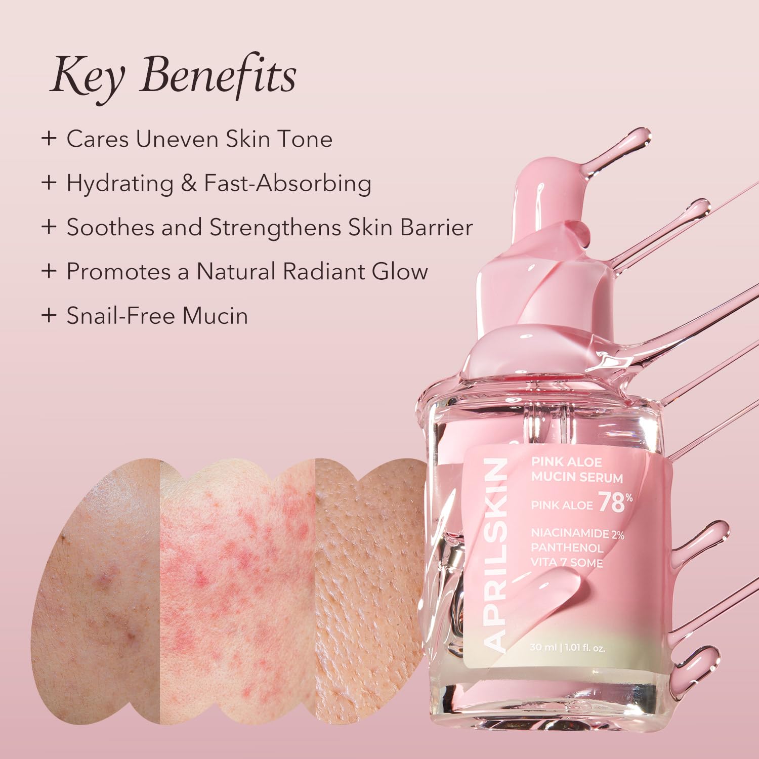 APRILSKIN Pink Aloe Mucin Serum - APRILSKIN Official Product View 4