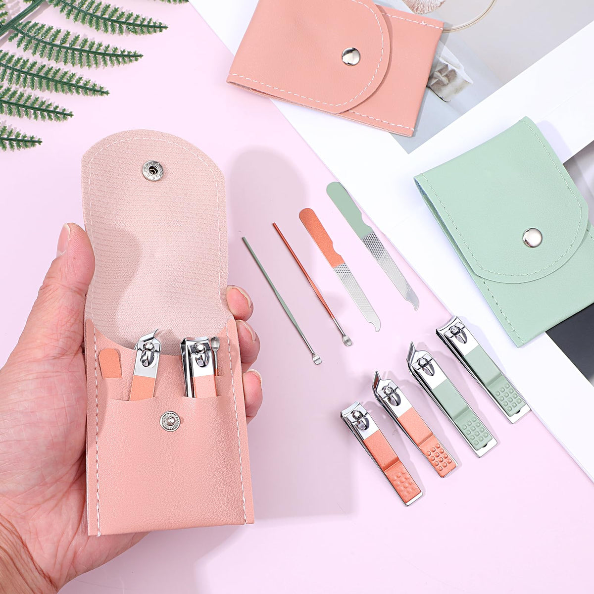 Lemecima 24 Sets Travel Manicure Kit 4 in 1 Nail Clippers - Lemecima Official Imagery - 8