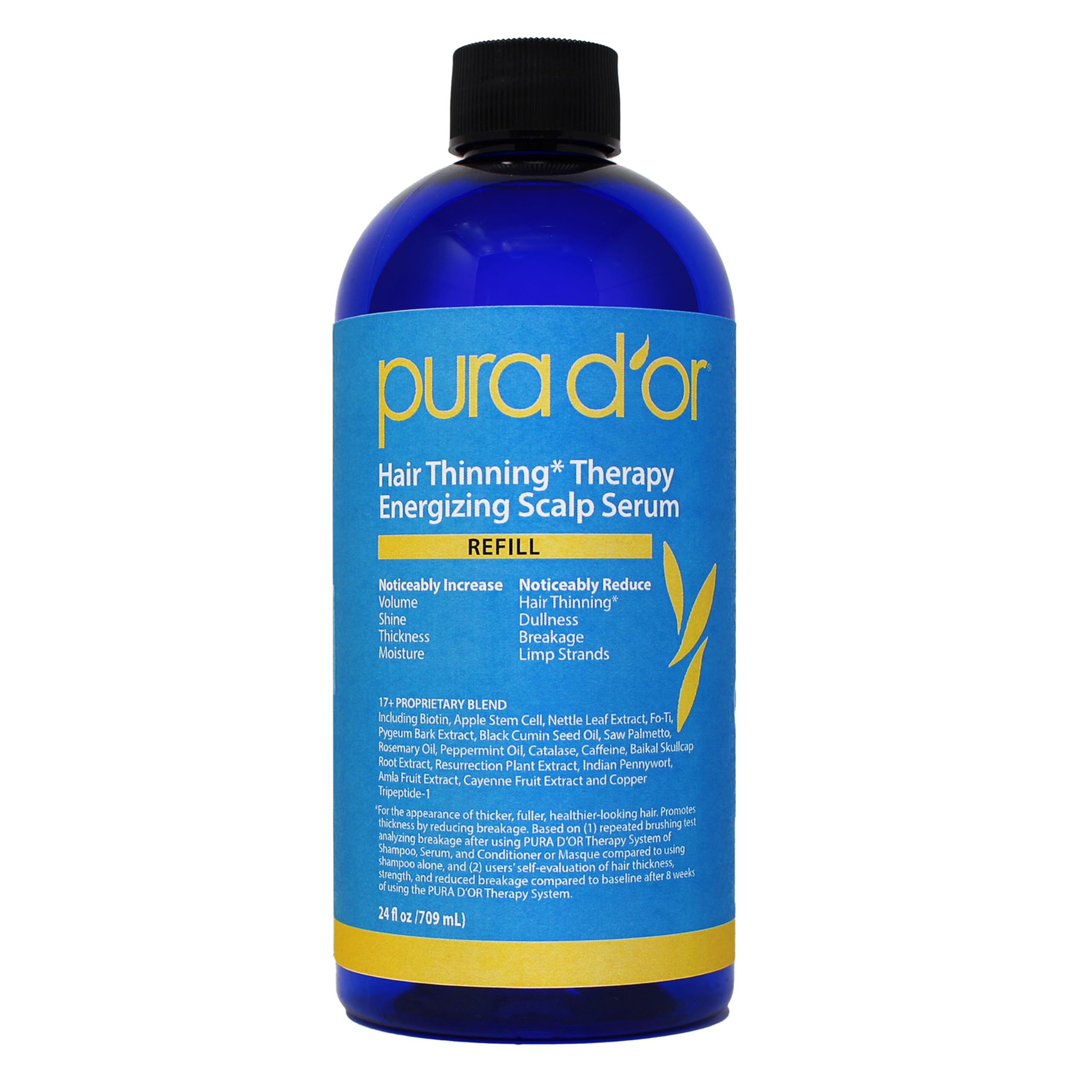 PURA D'OR Hair Thinning Therapy Energizing Scalp Serum w - Copper Tripeptide & - PURA D'OR Official Product View 10