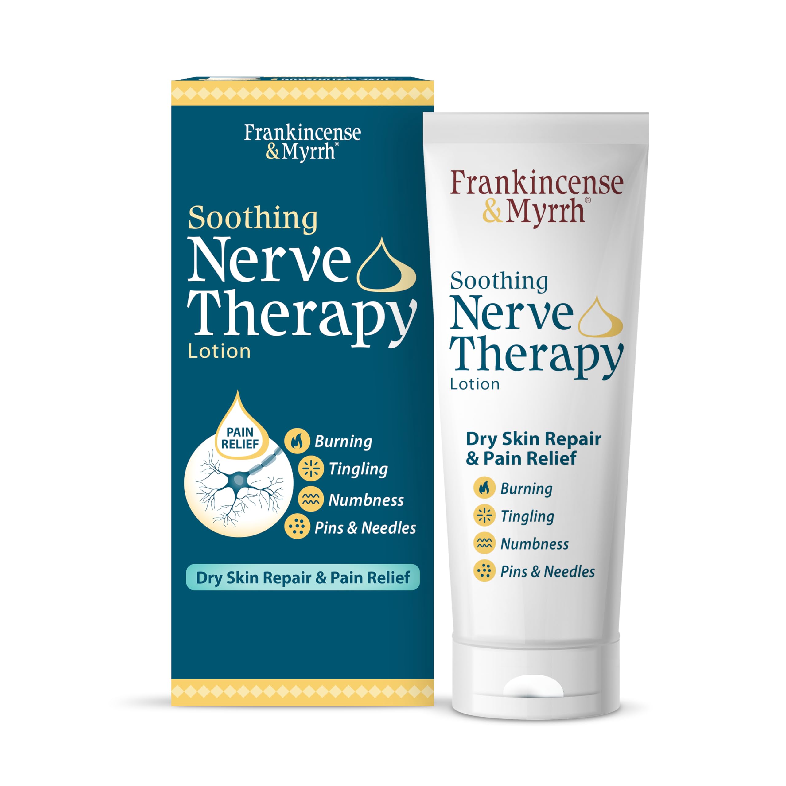 FRANKINCENSE & MYRRH Nerve Therapy Lotion,Diabetic Hands & Feet Relief, 3oz