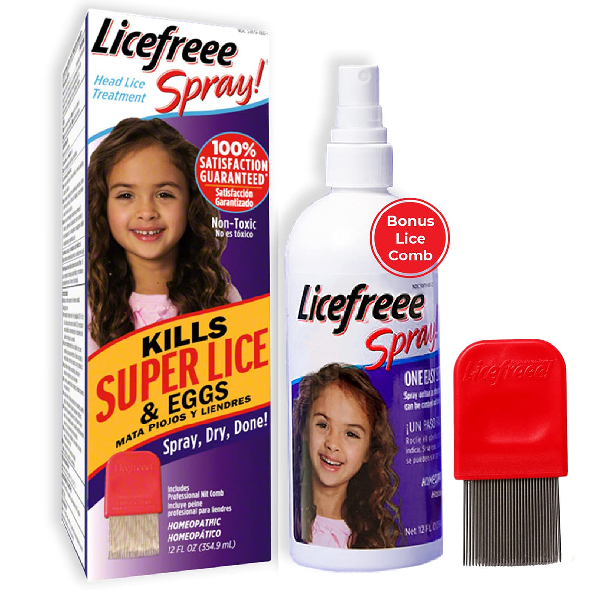 Licefreee Spray Family Size Lice Treatment for Kids Adults - Licefreee Spray! Official Imagery - 2