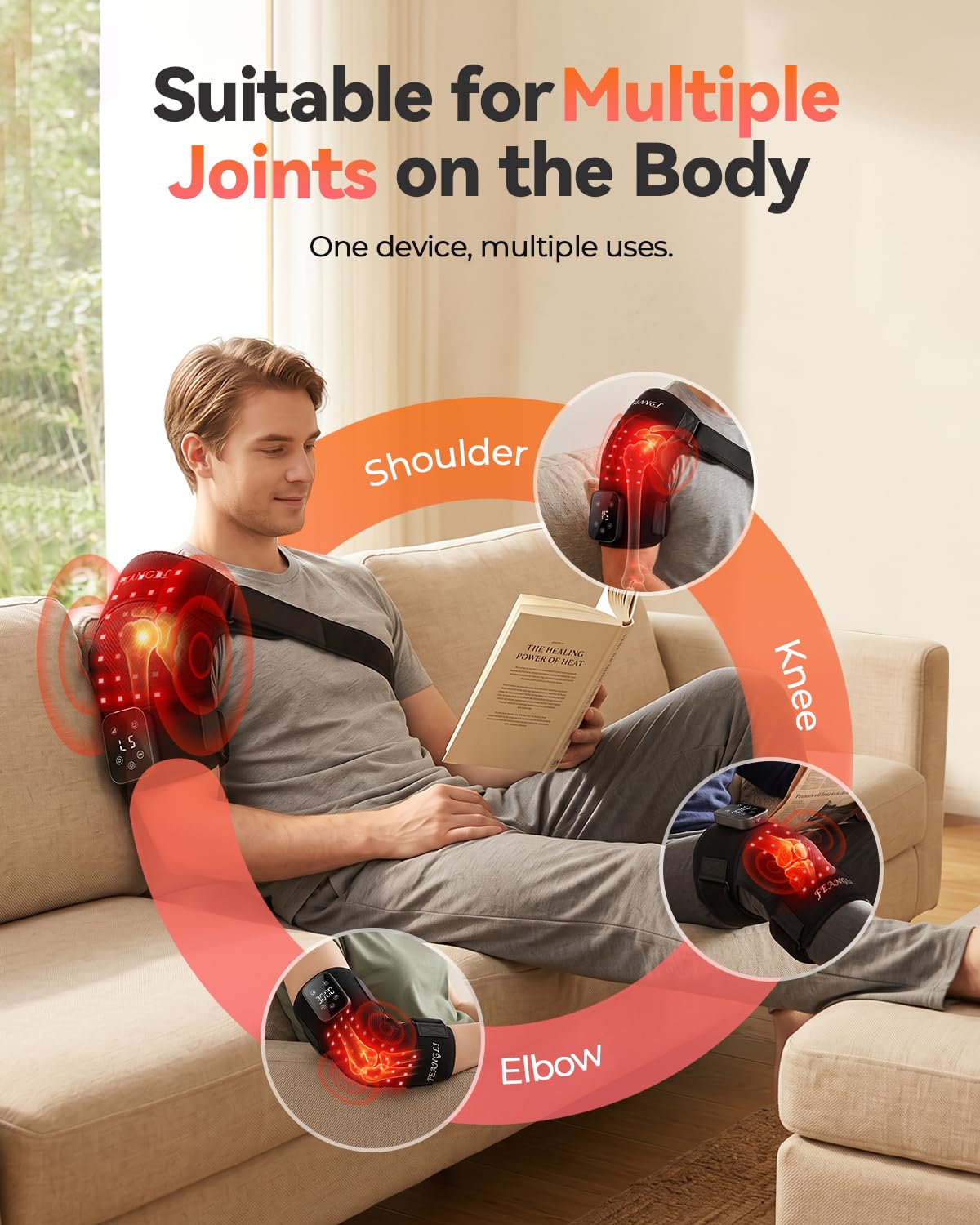 Feangli Red Light Therapy Knee Massager | Pain Relief