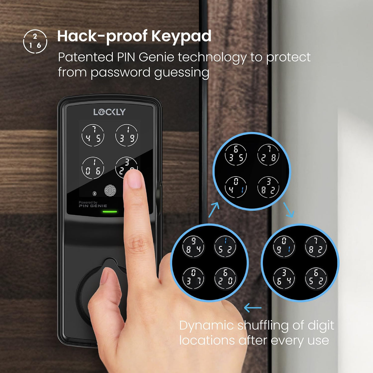 Lockly Secure Pro Smart Deadbolt Lock with WiFi Hub - Lockly Official Imagery - 5