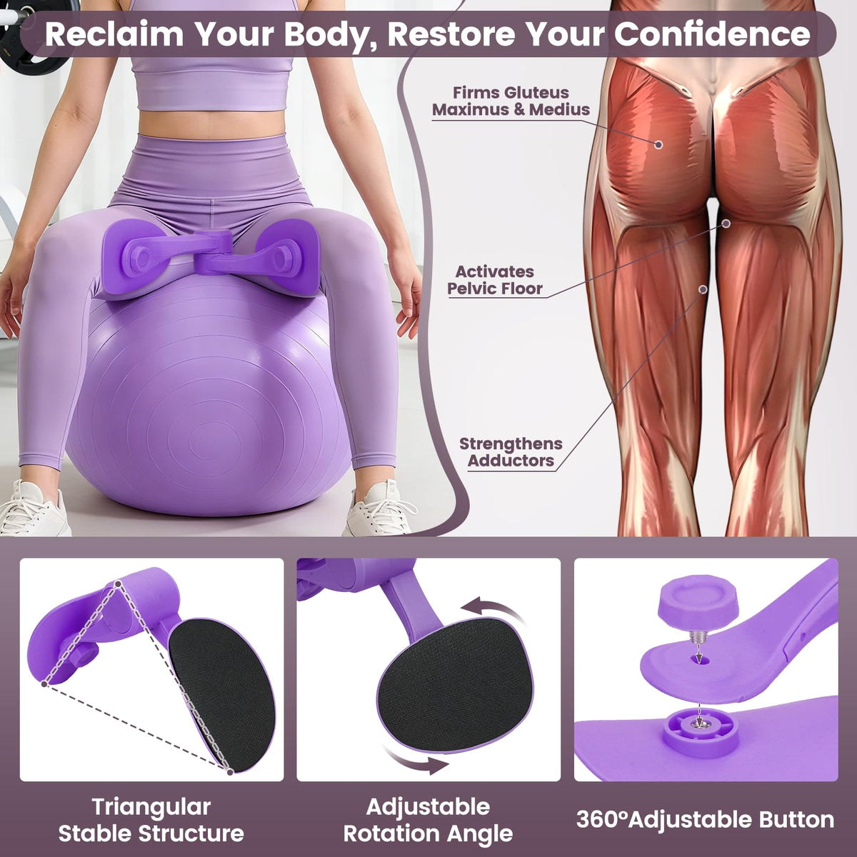 Home Workout Equipment for Women Pedal Resistance Band with - ViraAxis Official Imagery - 6