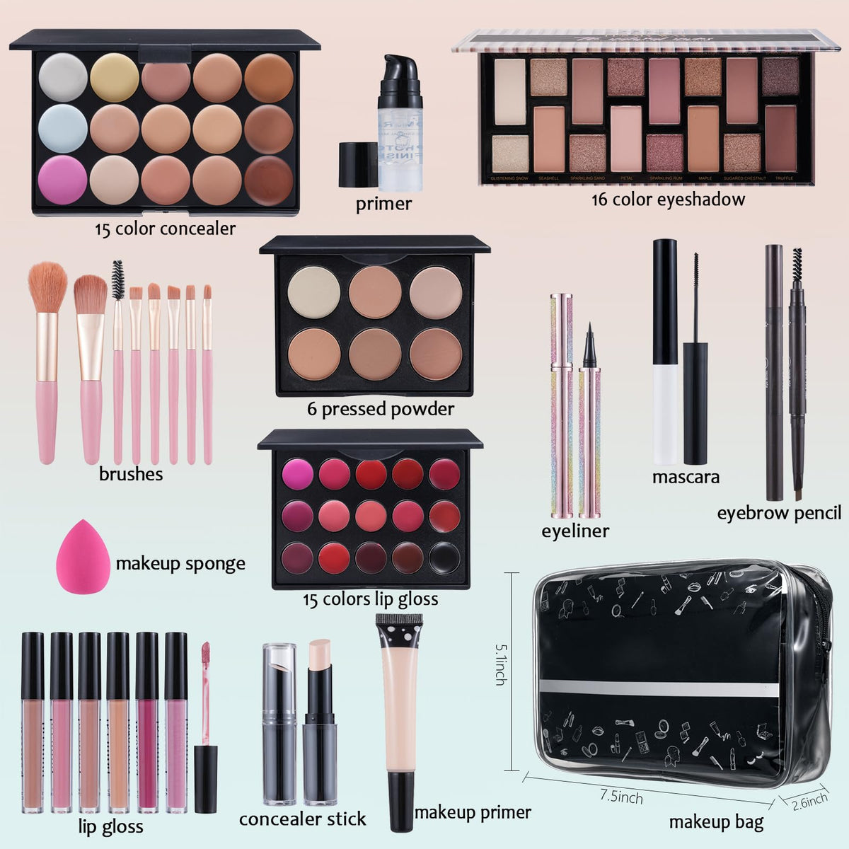 Makeup Kit For Women Full kit Makeup Set For Teen Girls - Moobirlet Official Imagery - 3