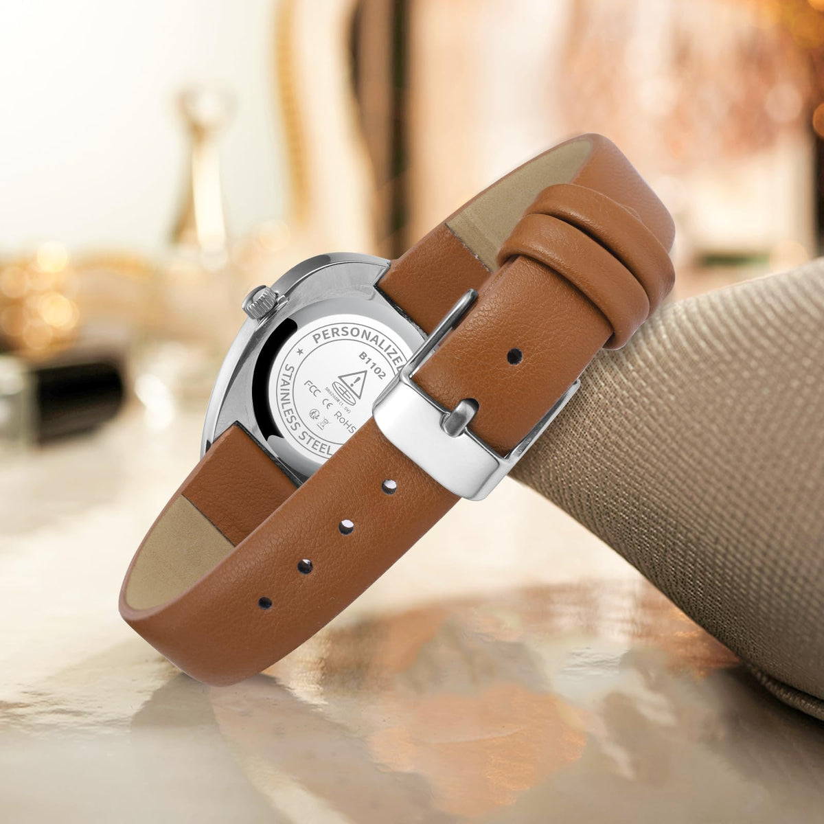 Irregular Watches for Women Stylish Vintage Leather Analog - VTAIGE Official Imagery - 8
