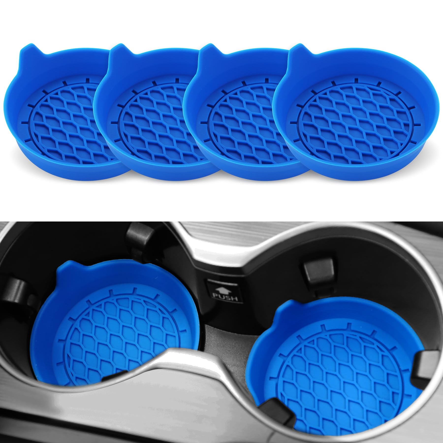 SINGARO Car Cup Holder Coaster, Silicone Cup Holder Insert, Unive - SINGARO Official Product View 9