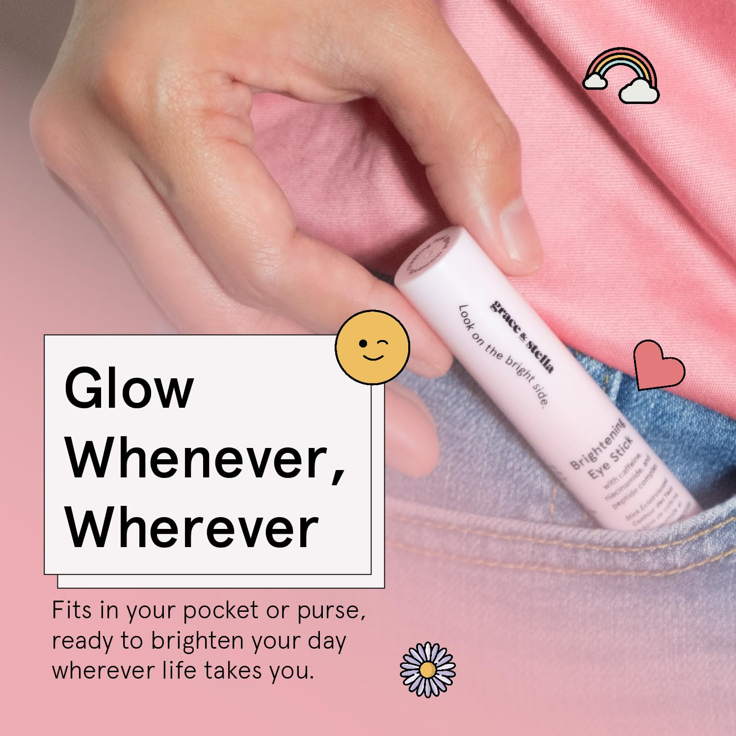 grace & stella Under Eye Brightener Balm Stick - Travel Essentials - grace & stella Official Product View 6