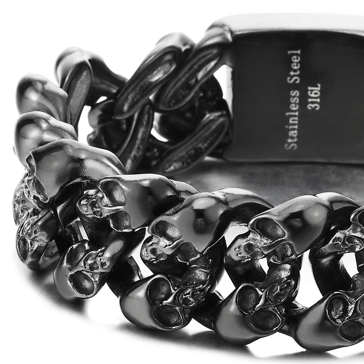 COOLSTEELANDBEYOND Mens Steel Vintage Twisted Braided Link - COOLSTEELANDBEYOND Official Imagery - 4
