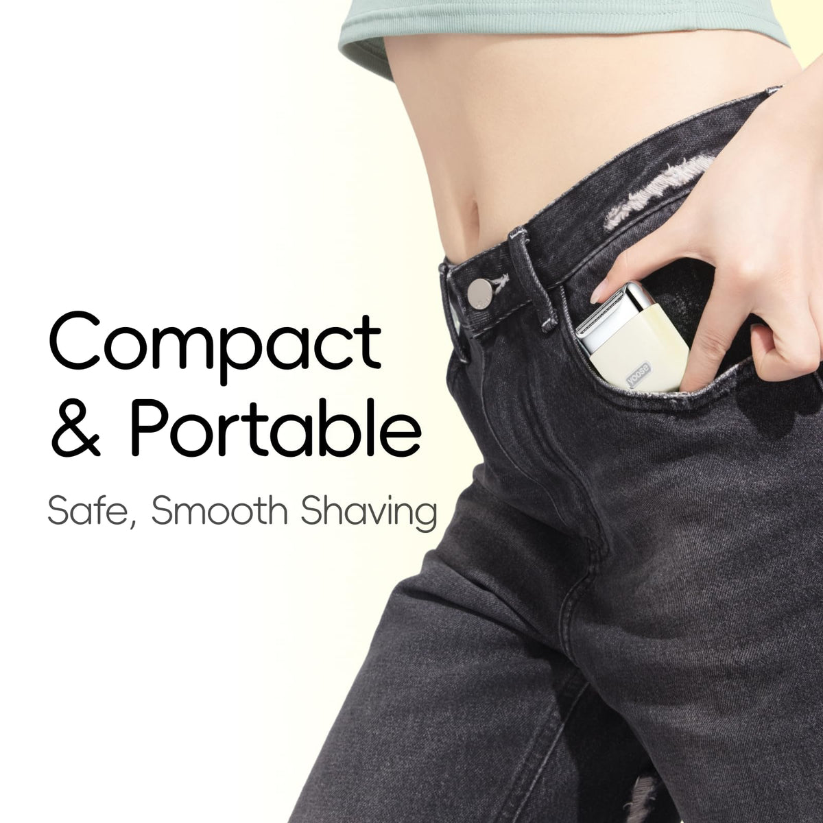 yoose Electric Razors for Women IPX7 Unibody Bikini Trimmer - yoose Official Imagery - 5