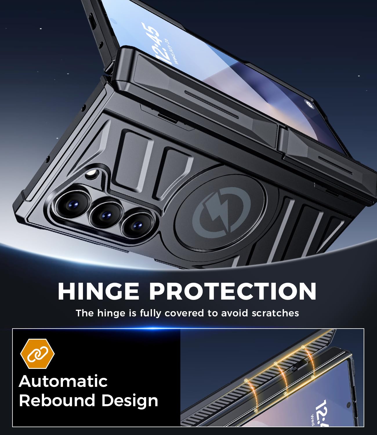 Magnetic for Galaxy Z Fold 6 Case Heavy Duty Armor Phone - LEIAU Official Imagery - 8
