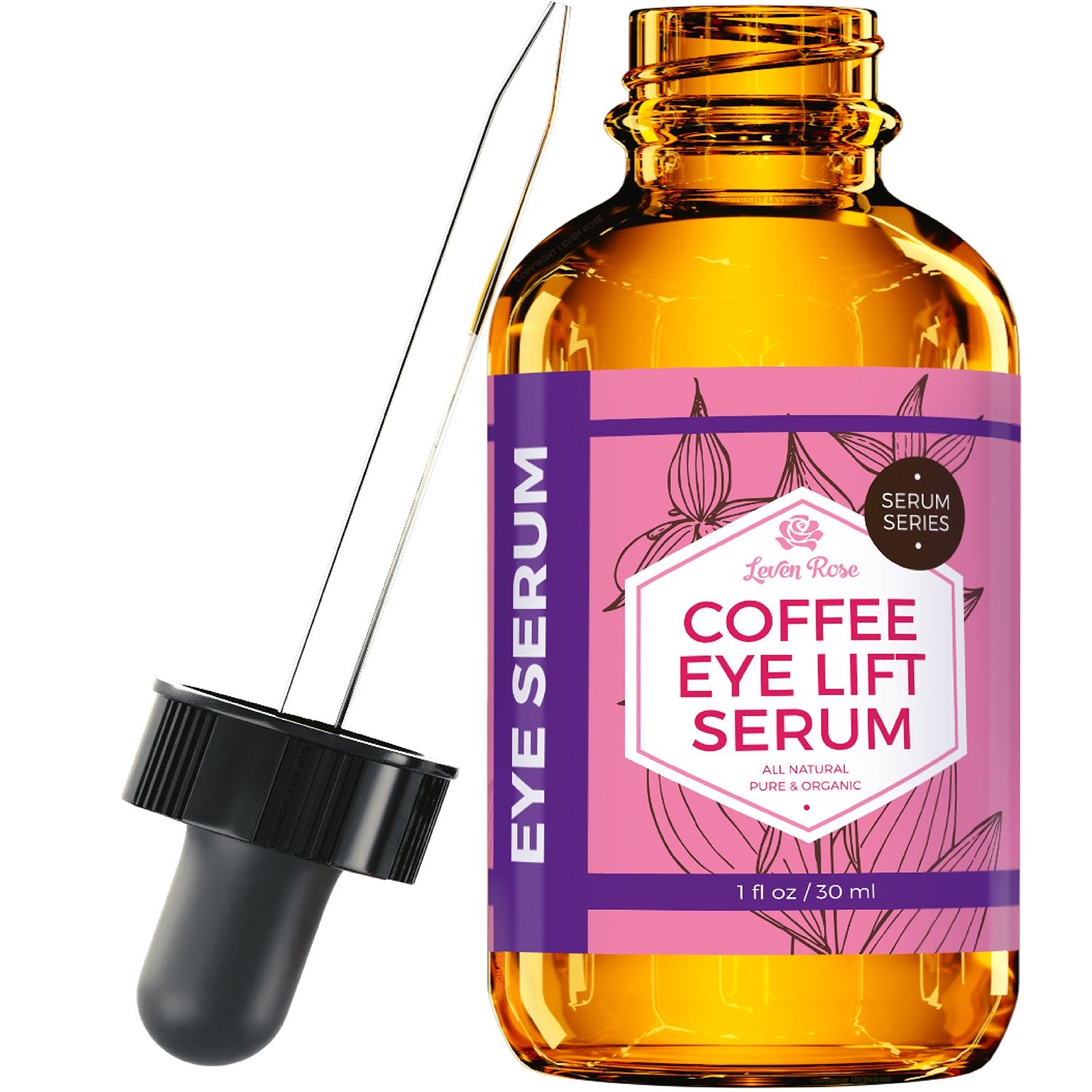 Leven Rose Coffee Oil Caffeine Serum for Eyes - Anti aging Organic Under Eye - Leven Rose Official Product View 3