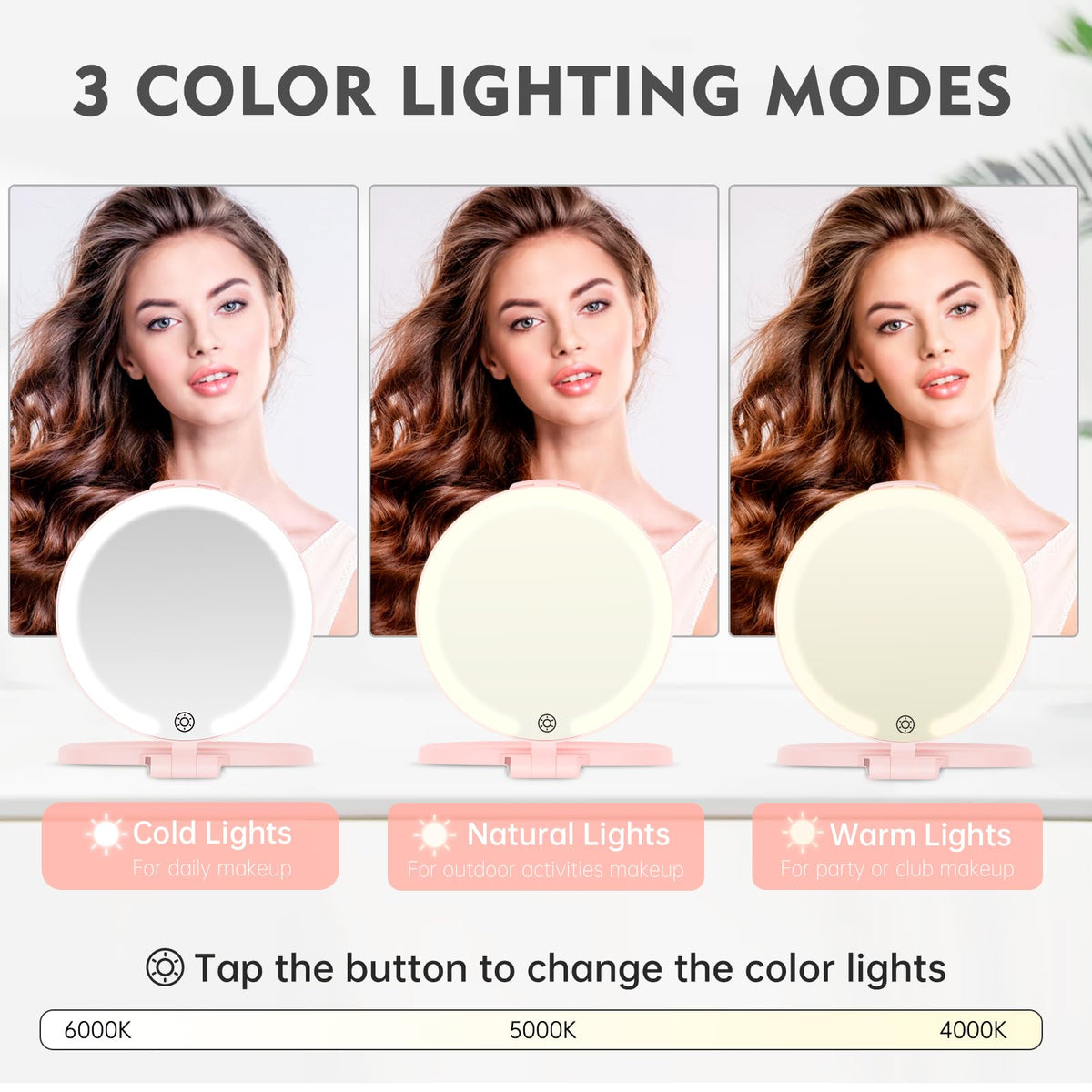 FUNTOUCH 7 Rechargeable Travel Makeup Mirror 10X Magnifying - FUNTOUCH Official Imagery - 7