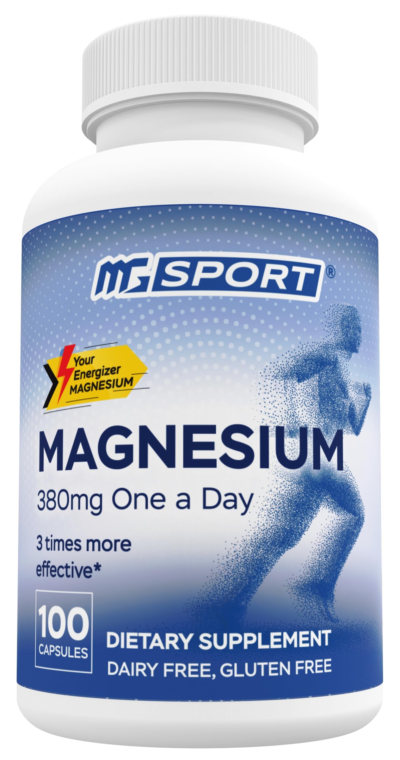 MgSport 100 Magnesium Supplement - MgSport Official Product View 1