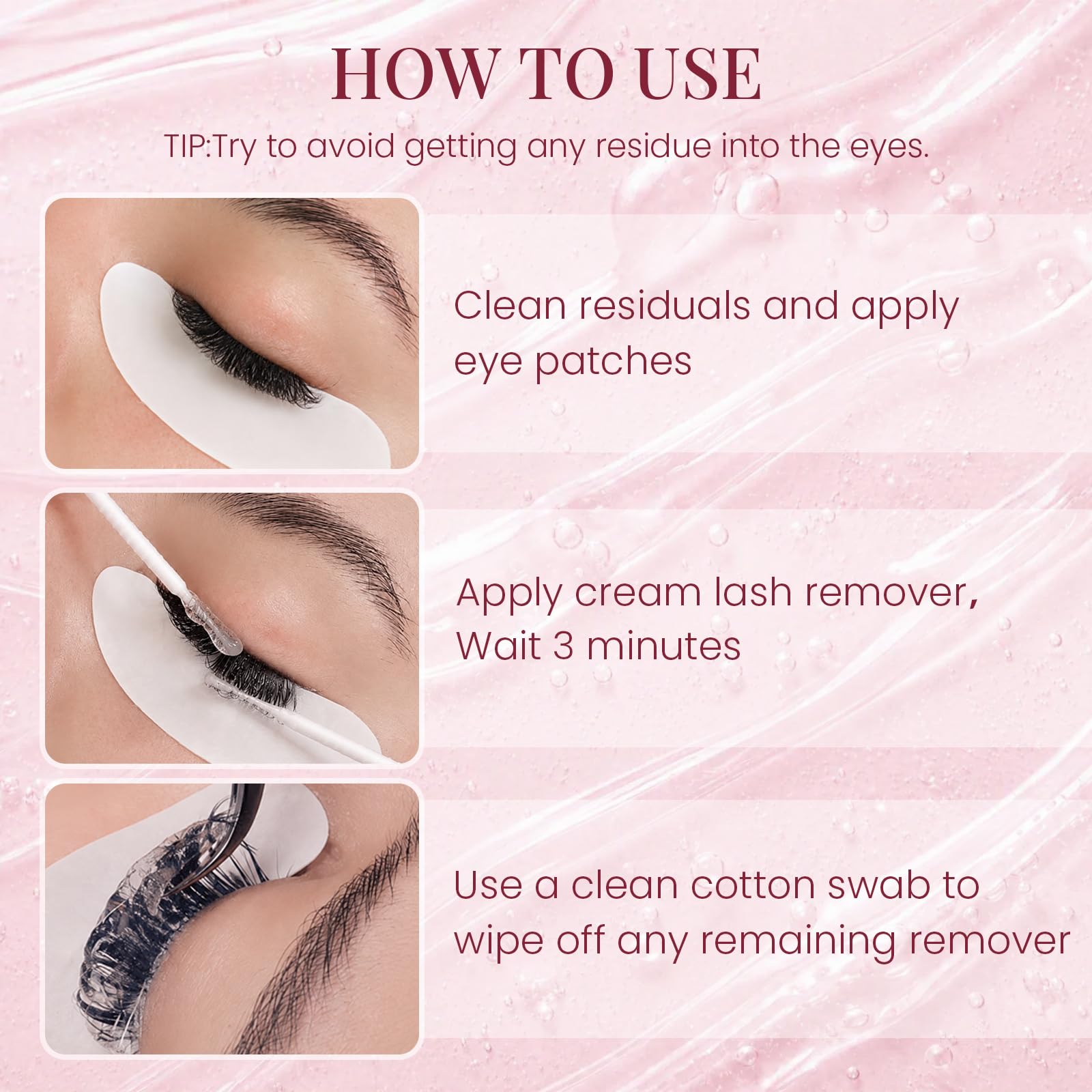 Eyelash Extension Remover, GBL-Free Lash Remover for Lash Extensions, Lash Gel Remover Lash Extension Glue Remover Dissolver for Eyelash Extension Glue | Gentle, Efficient Gel Safe for Sensitive Eyes