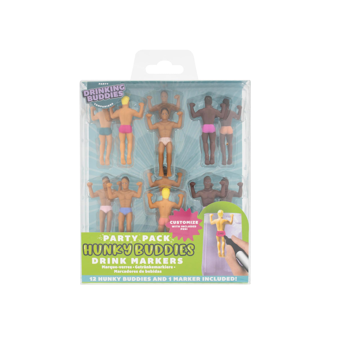 Drinking Buddies NPW Reusable Wine Glass and Drink Markers - Drinking Buddies Official Imagery - 4