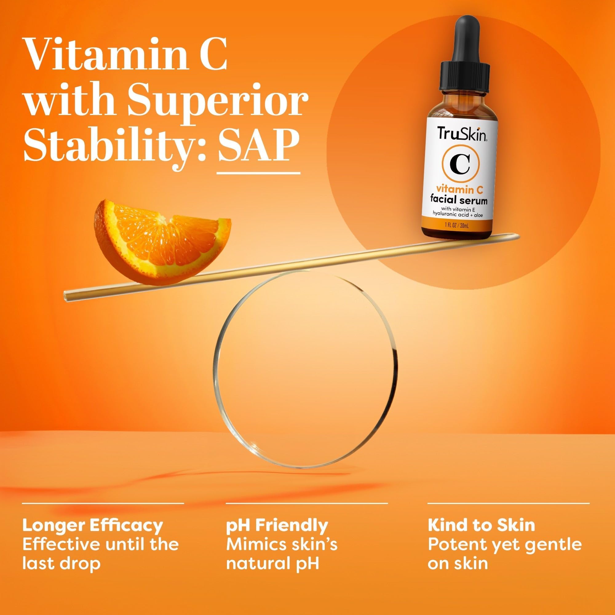 TruSkin Brightening Vitamin C Serum for Face with Hyaluronic - TruSkin Official Imagery - 6
