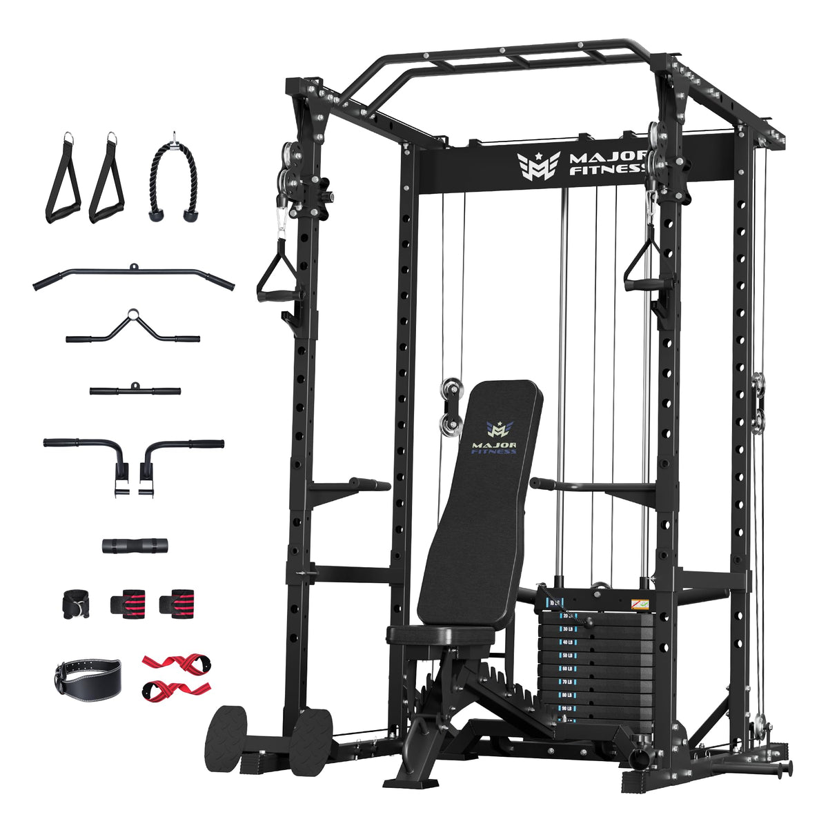 MAJOR FITNESS Power Cage Drone1 Premium Multi Function Power - MAJOR FITNESS Official Imagery - 1