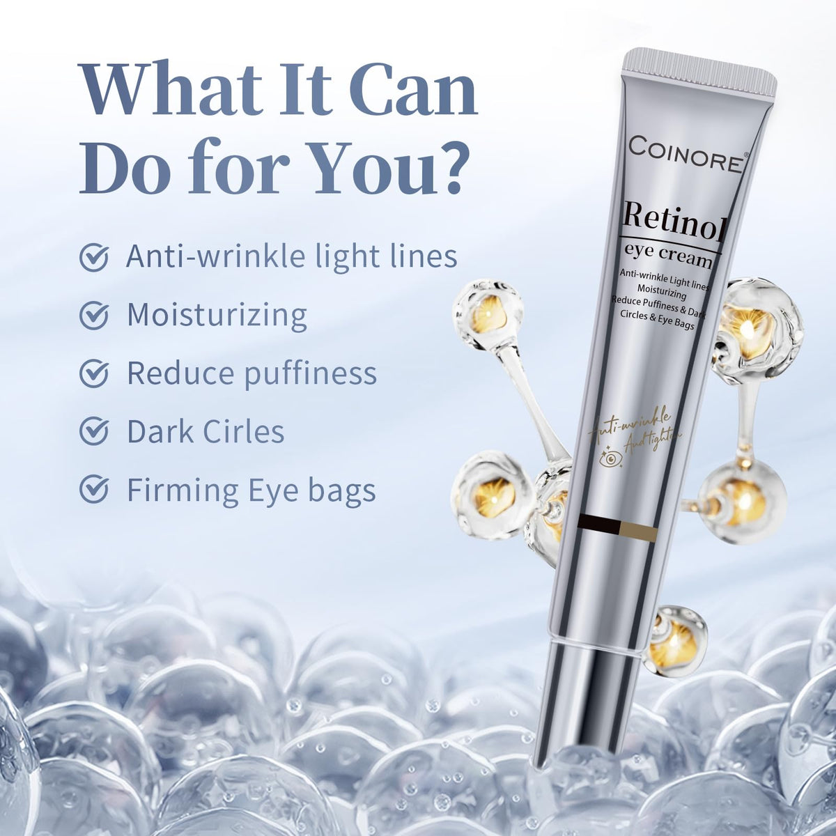 Retinol Under Eye Cream - coinore Official Imagery - 3