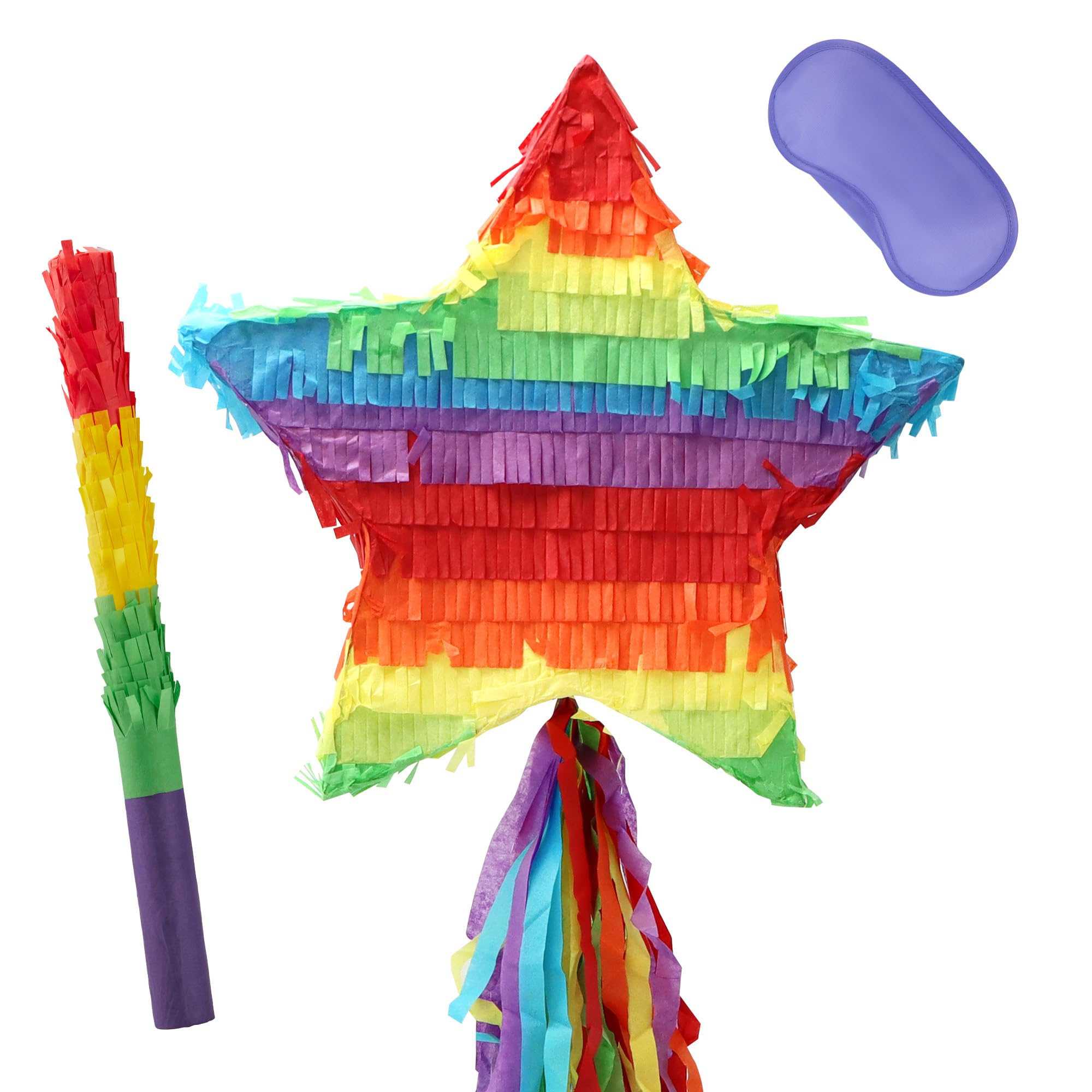Cinco De Mayo Star Pinata 12.6 x 12.6 inches. Fiesta Party - Product Imagery