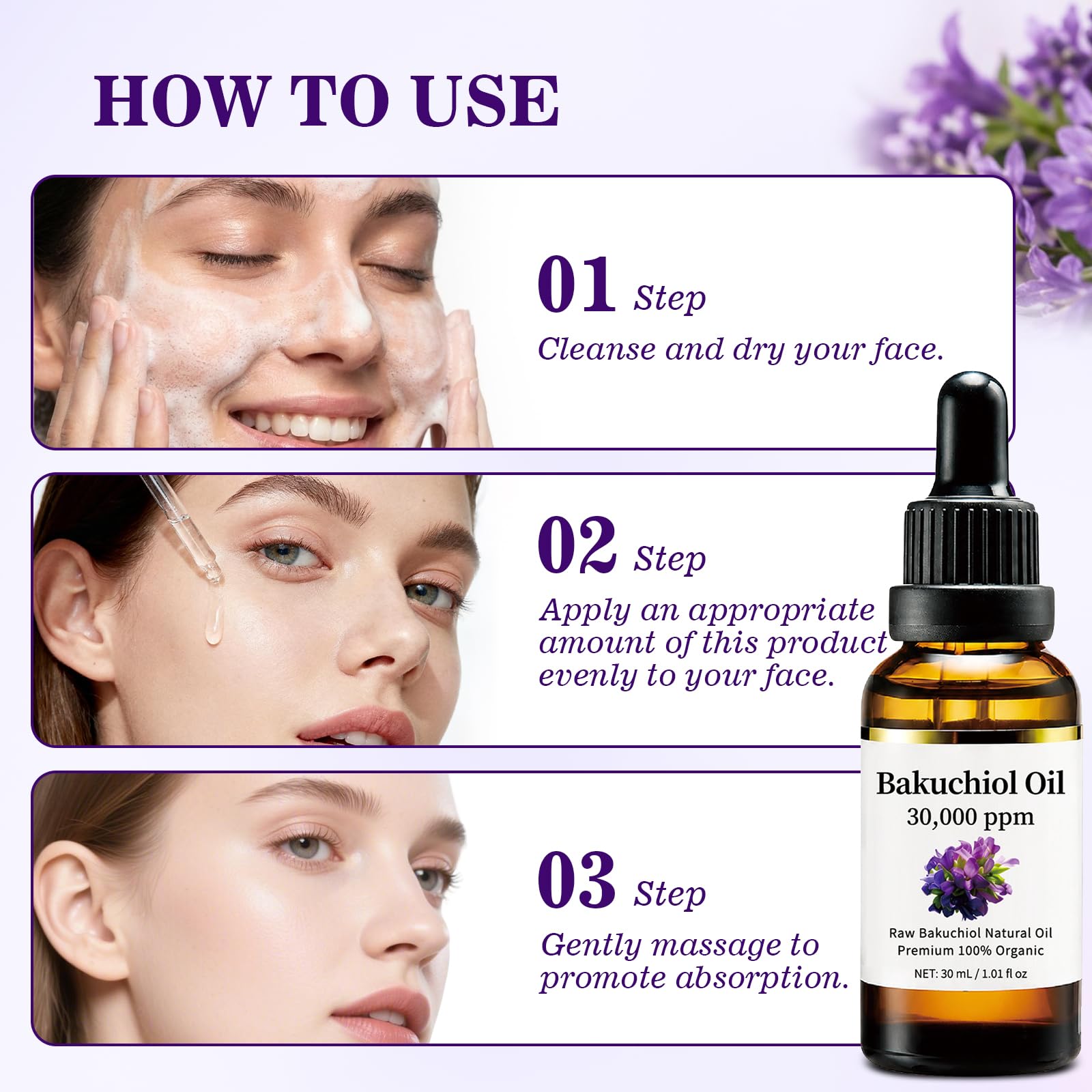 KOAVDMT Bakuchiol Oil Organic Cold Pressed, Bakuchiol Serum - KOAVDMT Official Product View 3