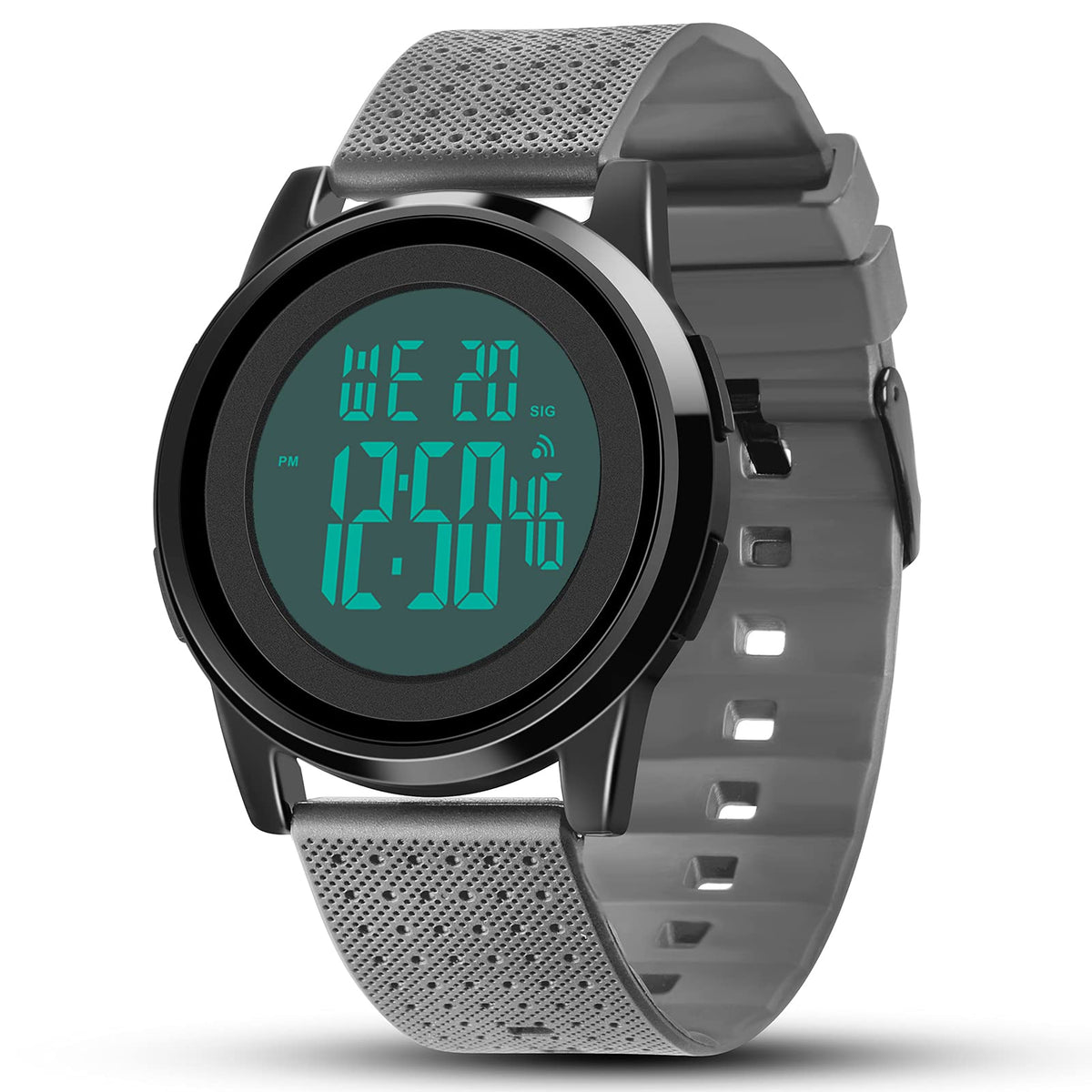 YUINK Mens Digital Watch Ultra Thin Sports Waterproof Simple - YUINK Official Imagery - 2